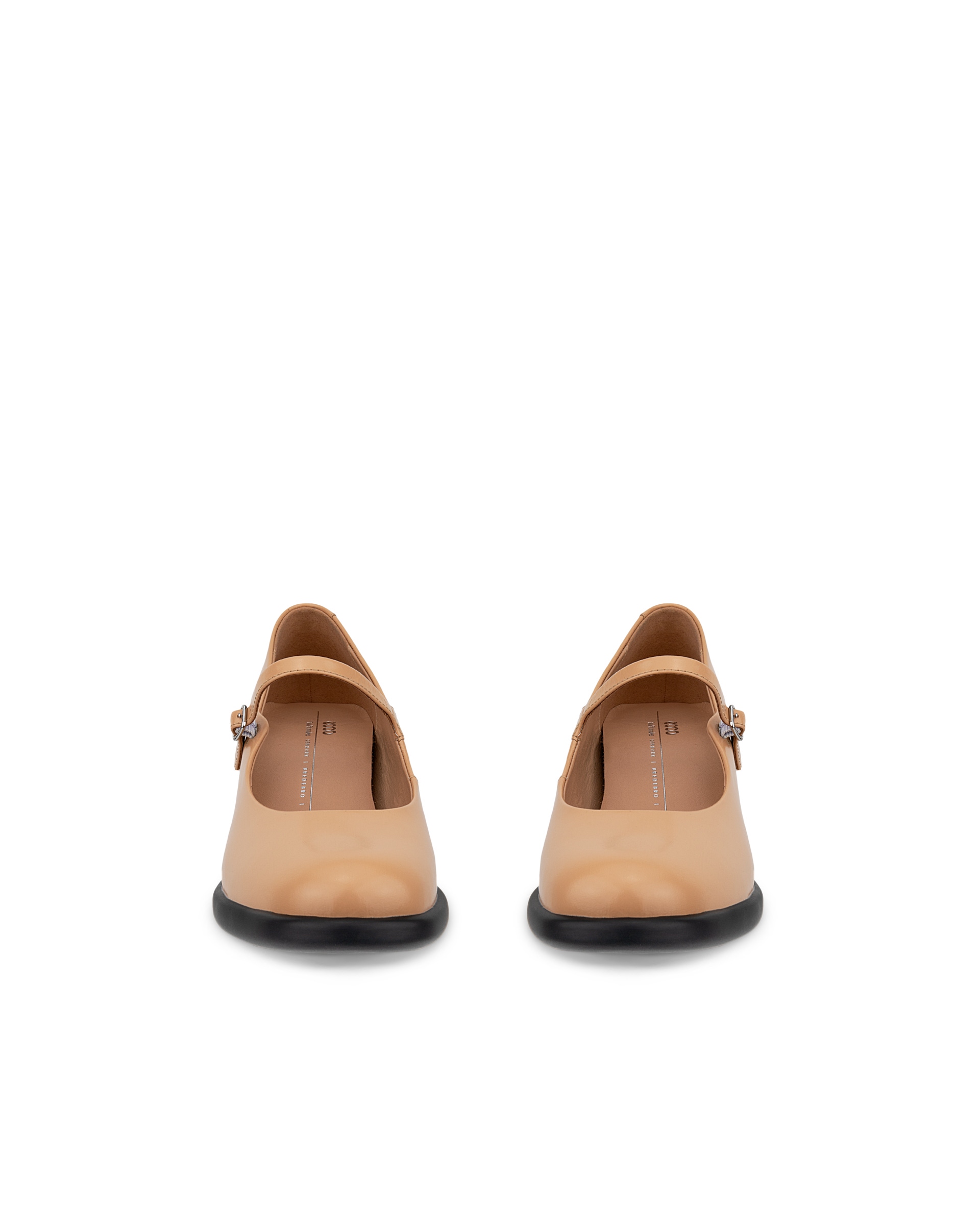 Dámské kožené lodičky na blokovém podpatku ECCO® Sculpted LX 35 - Hnědá - Front pair
