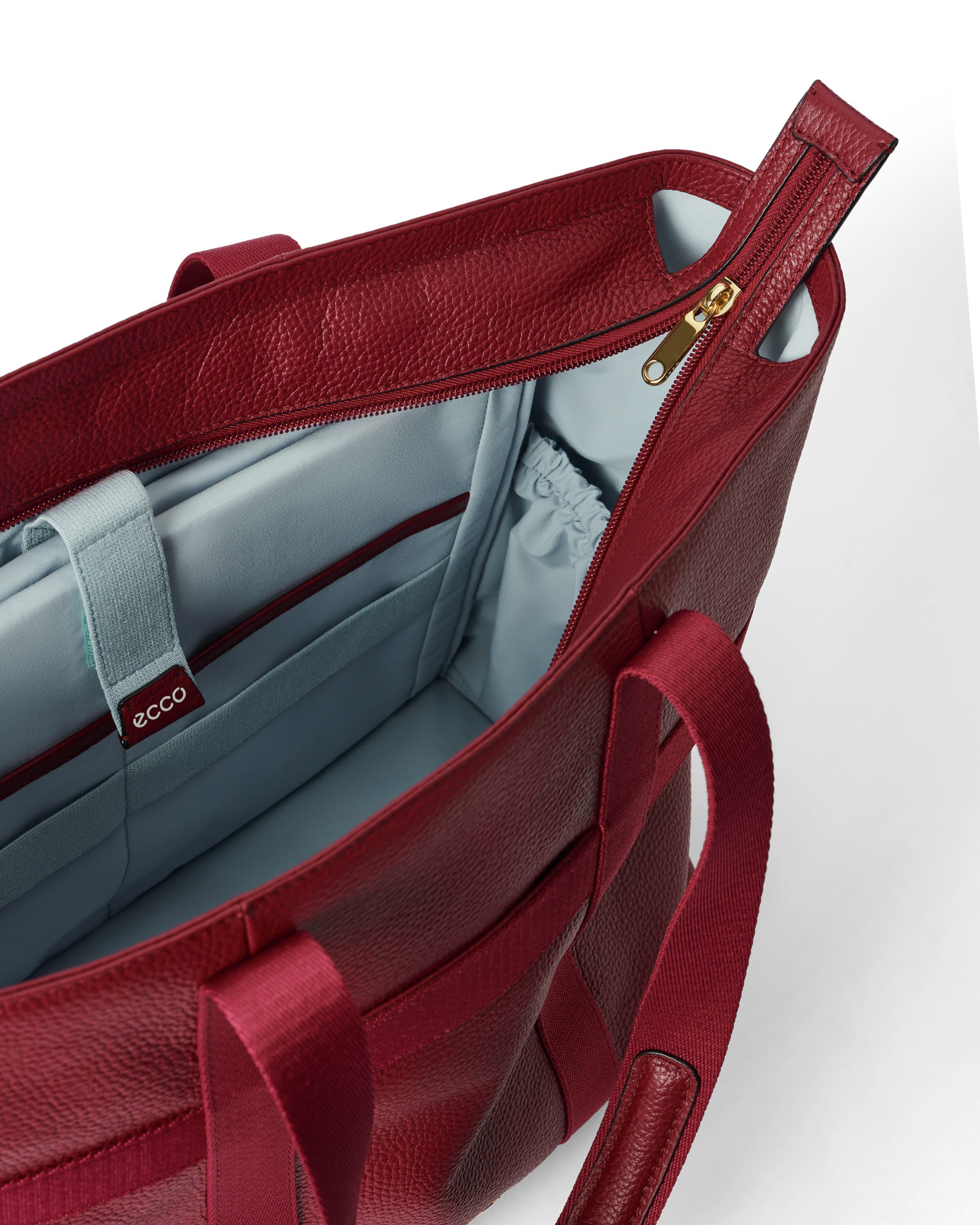 ECCO Tote Globetrotter レザートートバッグ - レッド - Inside