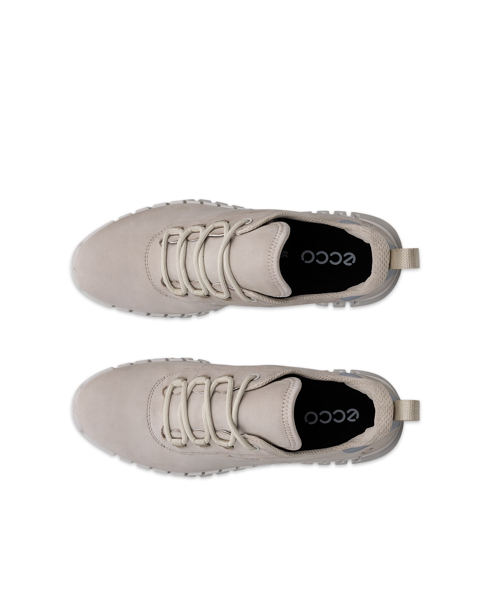 Women's ECCO® GRUUV Nubuck Gore-Tex Outdoor Shoe - Beige - Top left pair