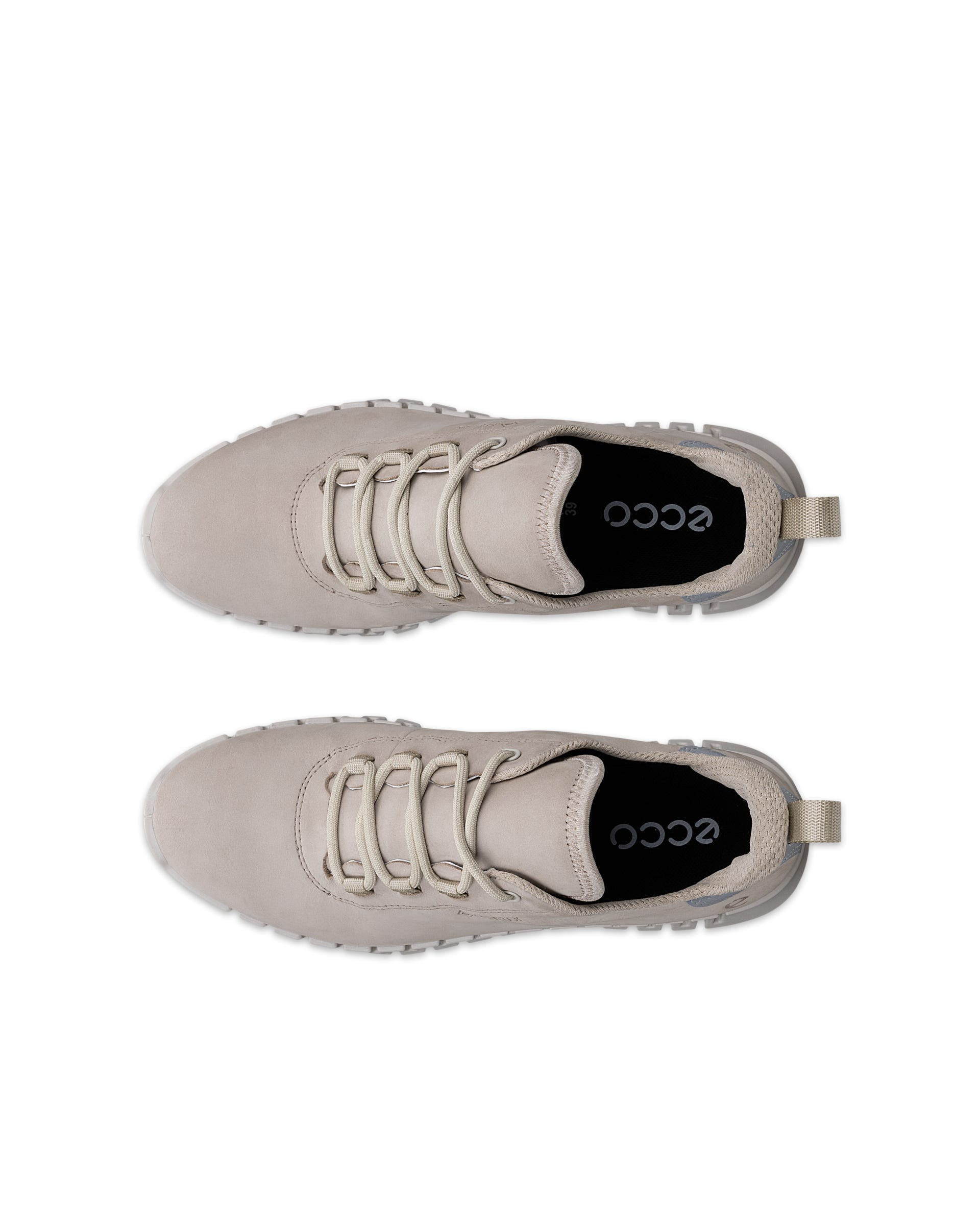 Women's ECCO® GRUUV Nubuck Gore-Tex Outdoor Shoe - Beige - Top left pair