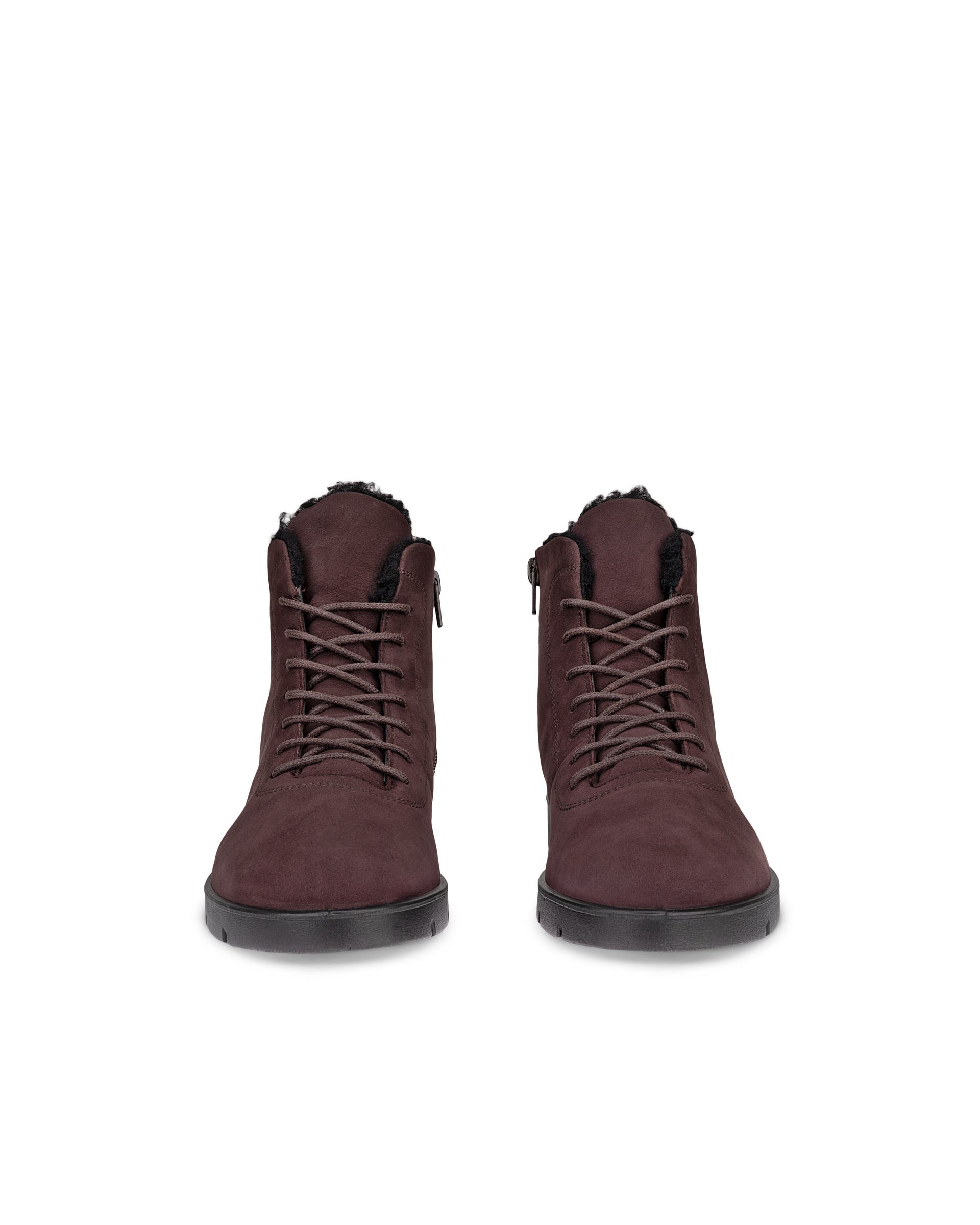 Women's ECCO® BELLA Nubuck Boot - Brown - Front pair