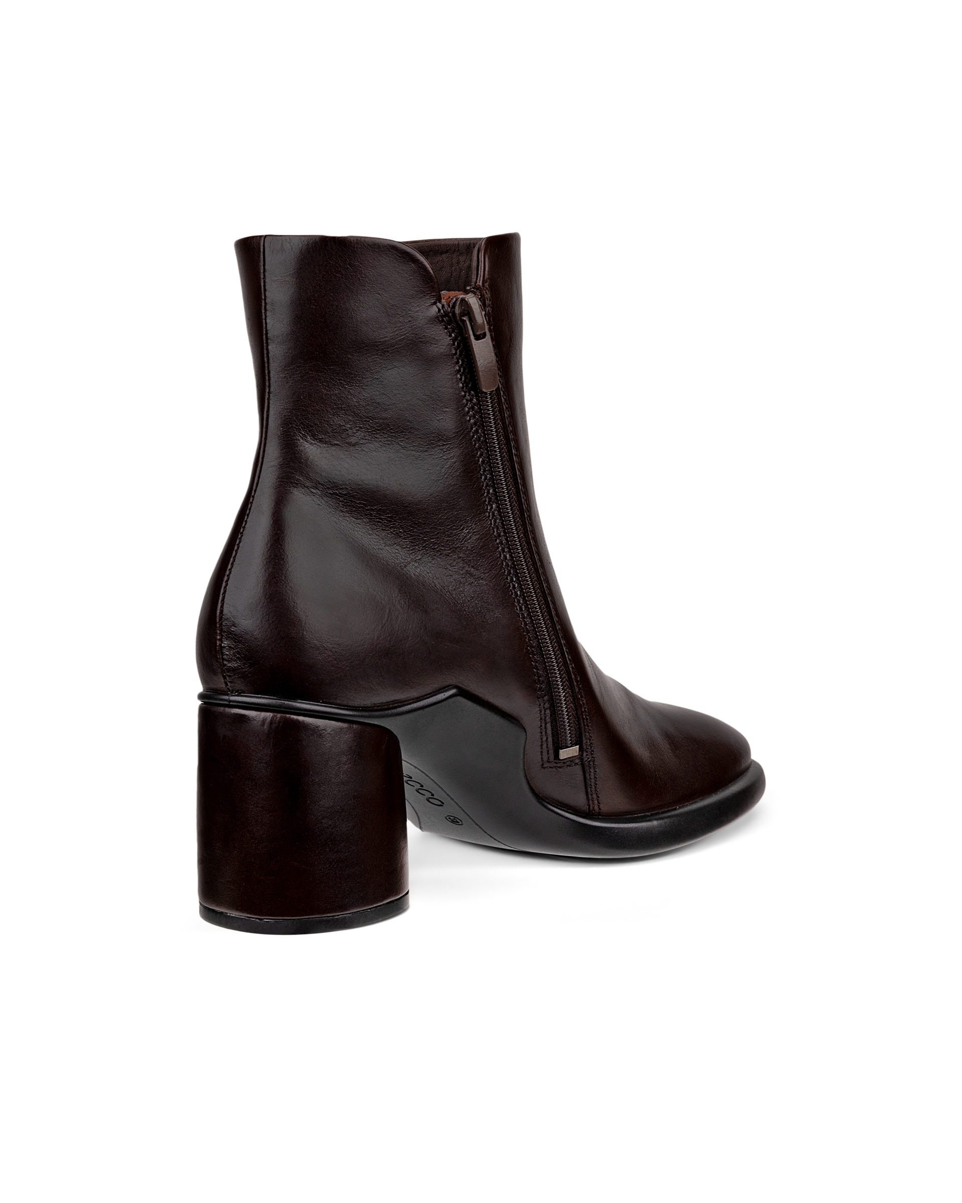 Women's ECCO® Sculpted LX 55 Leather Ankle Boot - Brown - Back