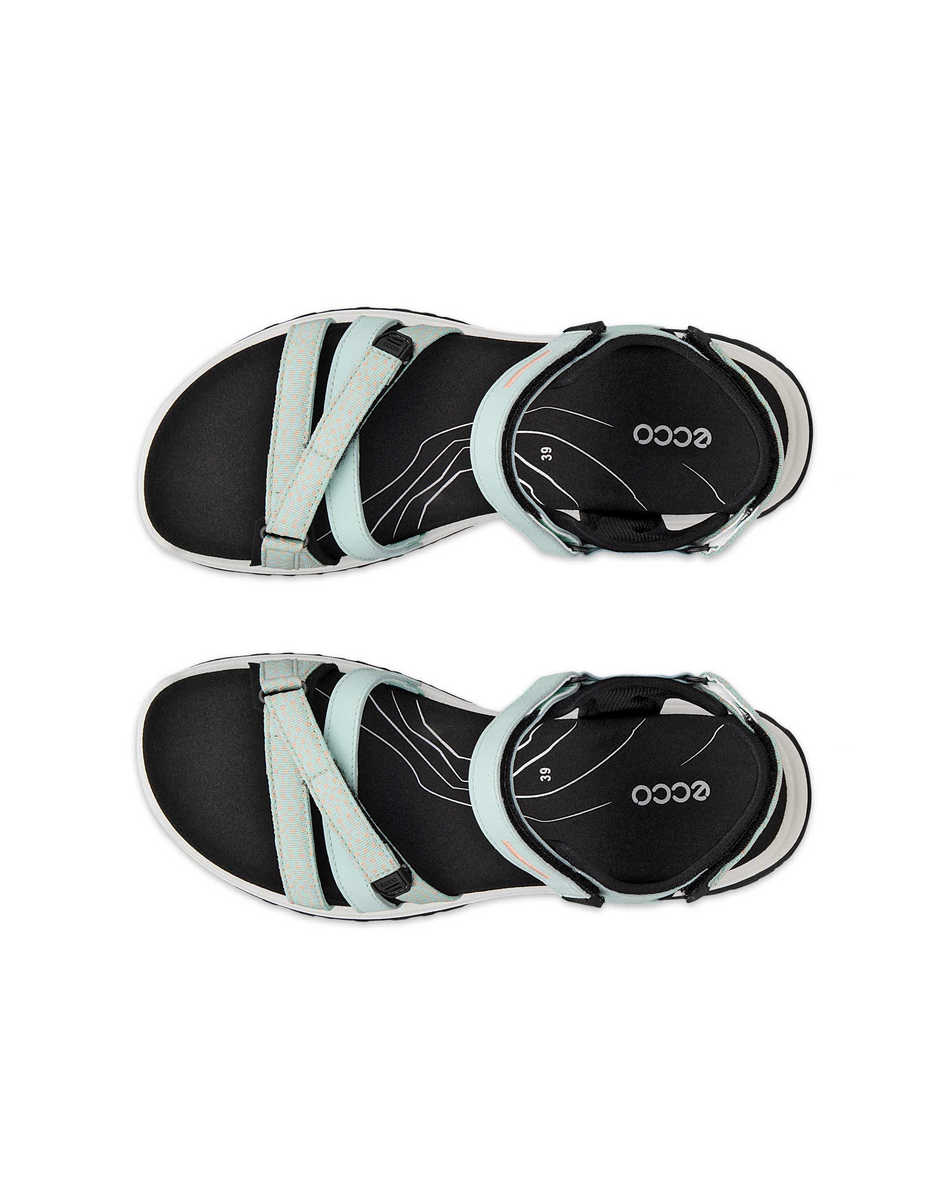 Dámské nubukové páskové sandály ECCO® Offroad Roam - Zelená - Top left pair