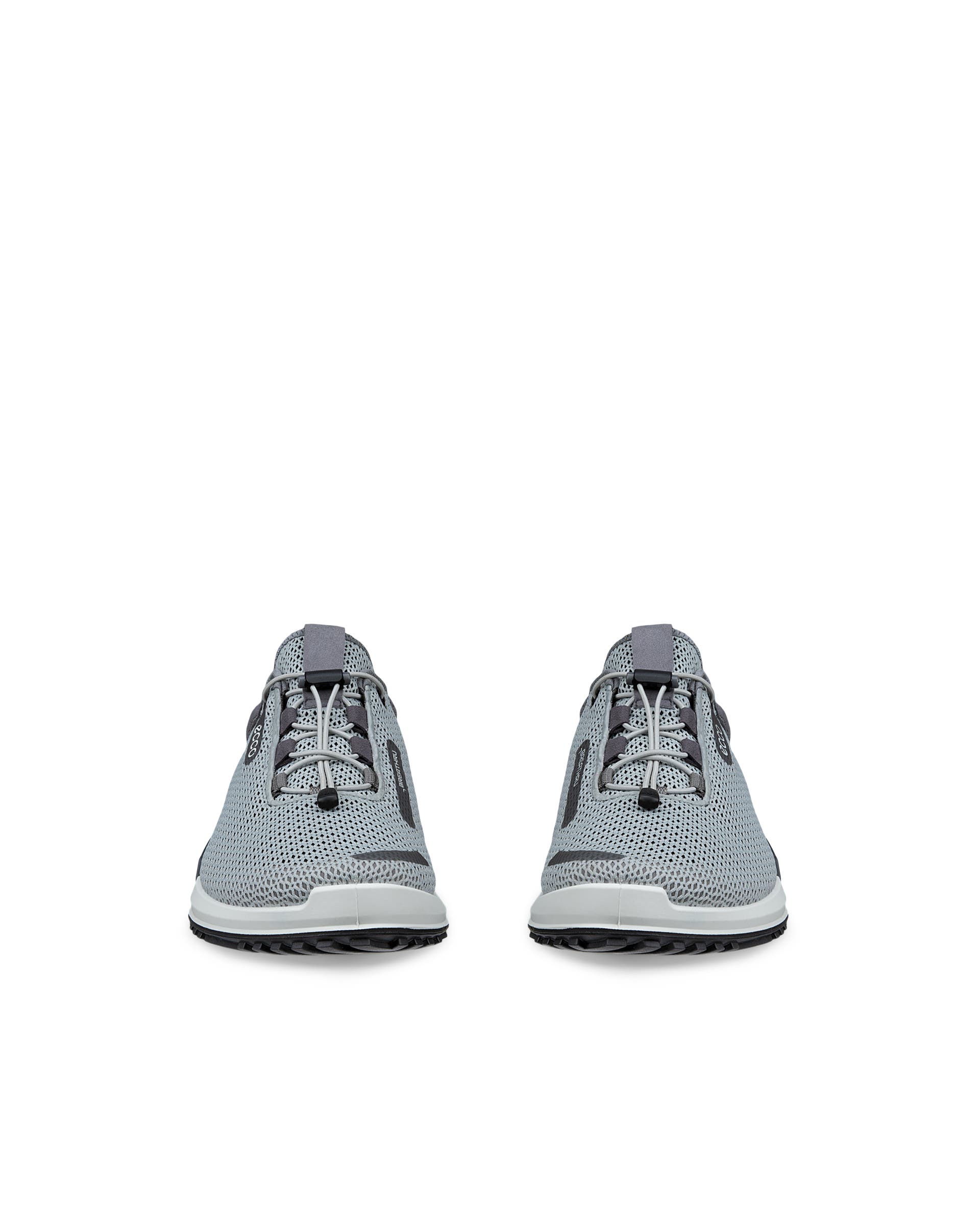 Men's ECCO® Biom 2.0 Low Breathru Textile Sneaker - Gray - Front pair