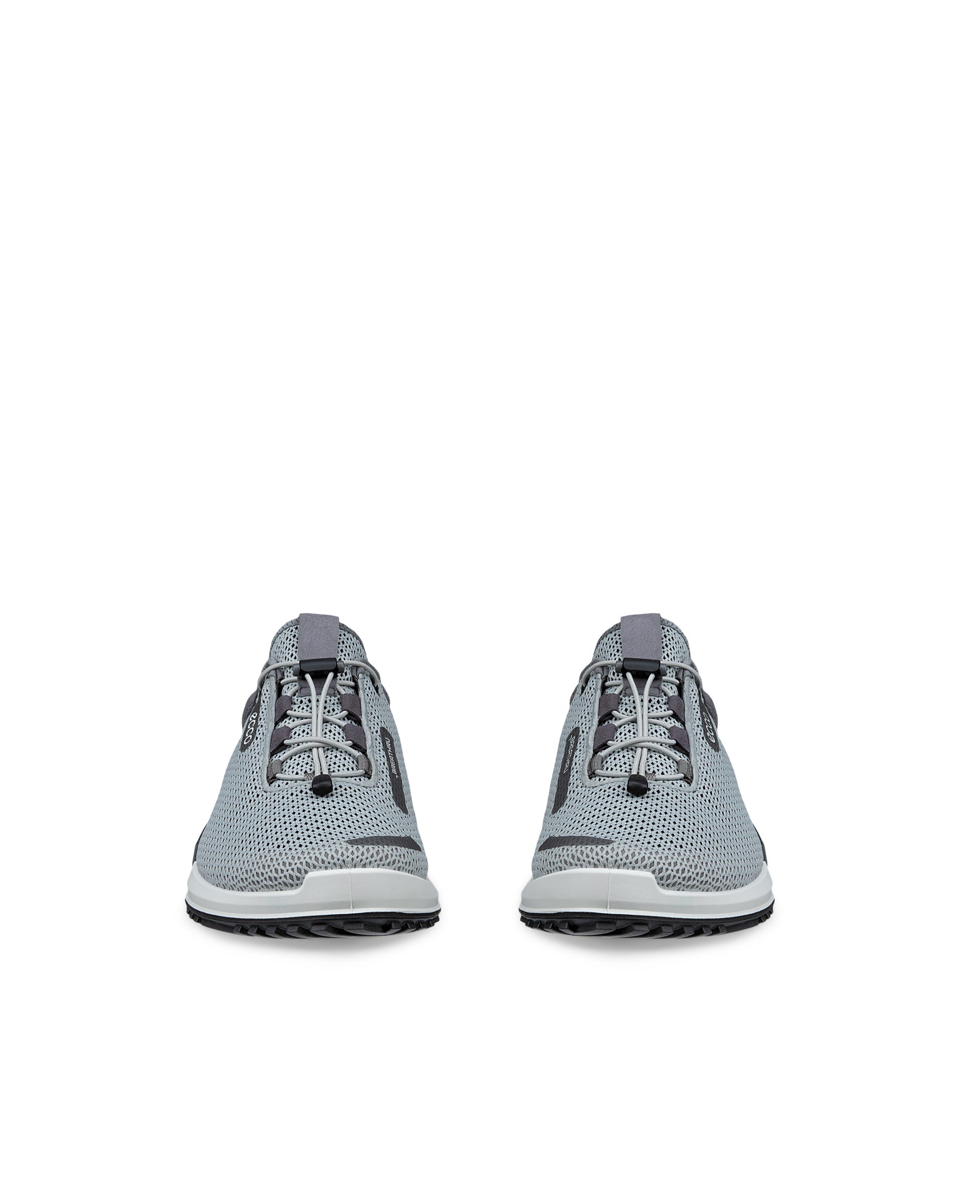 Men's ECCO® Biom 2.0 Low Breathru Textile Sneaker - Gray - Front pair