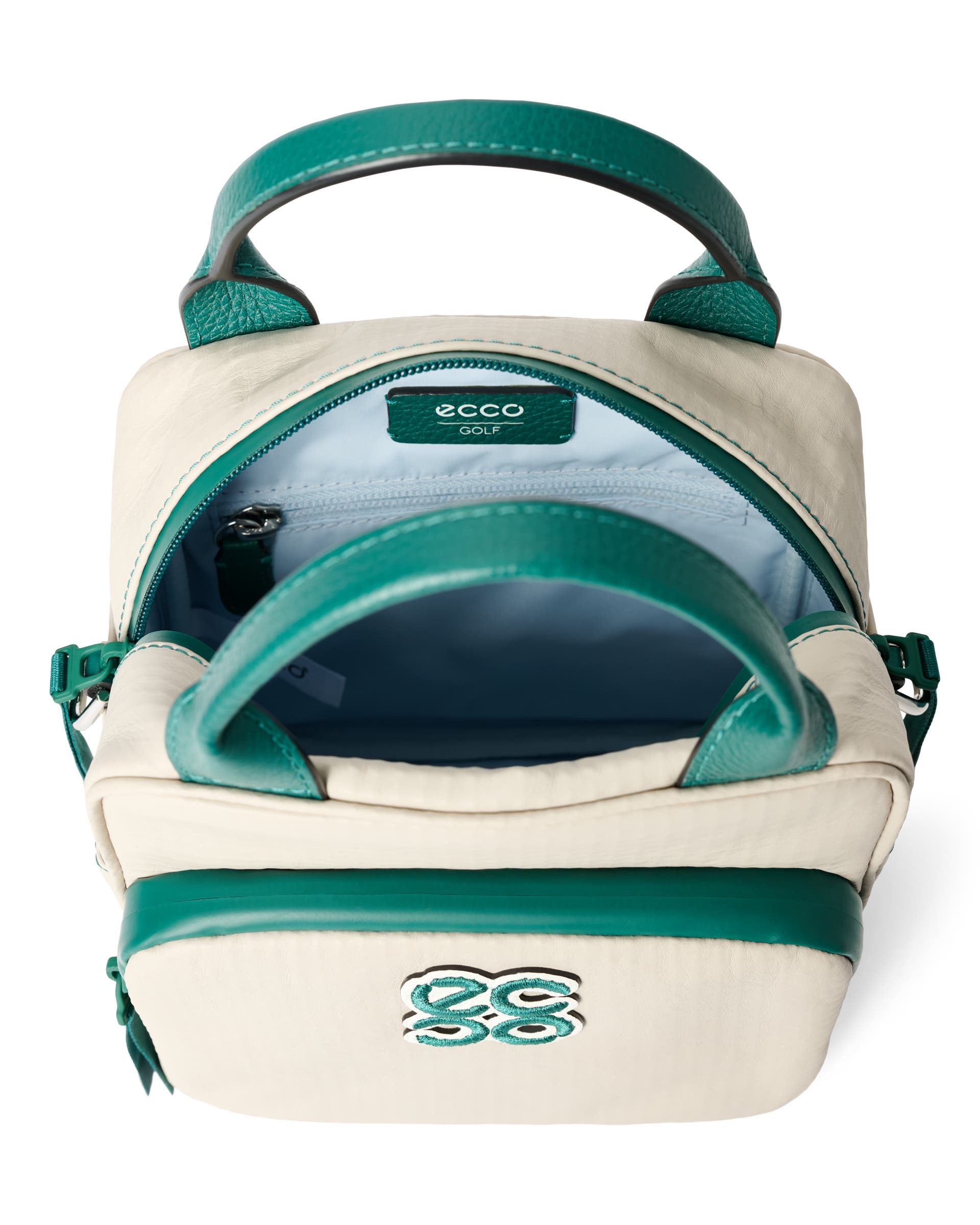 ECCO® Golf Zefer Leather Cart Bag - Beige - Inside