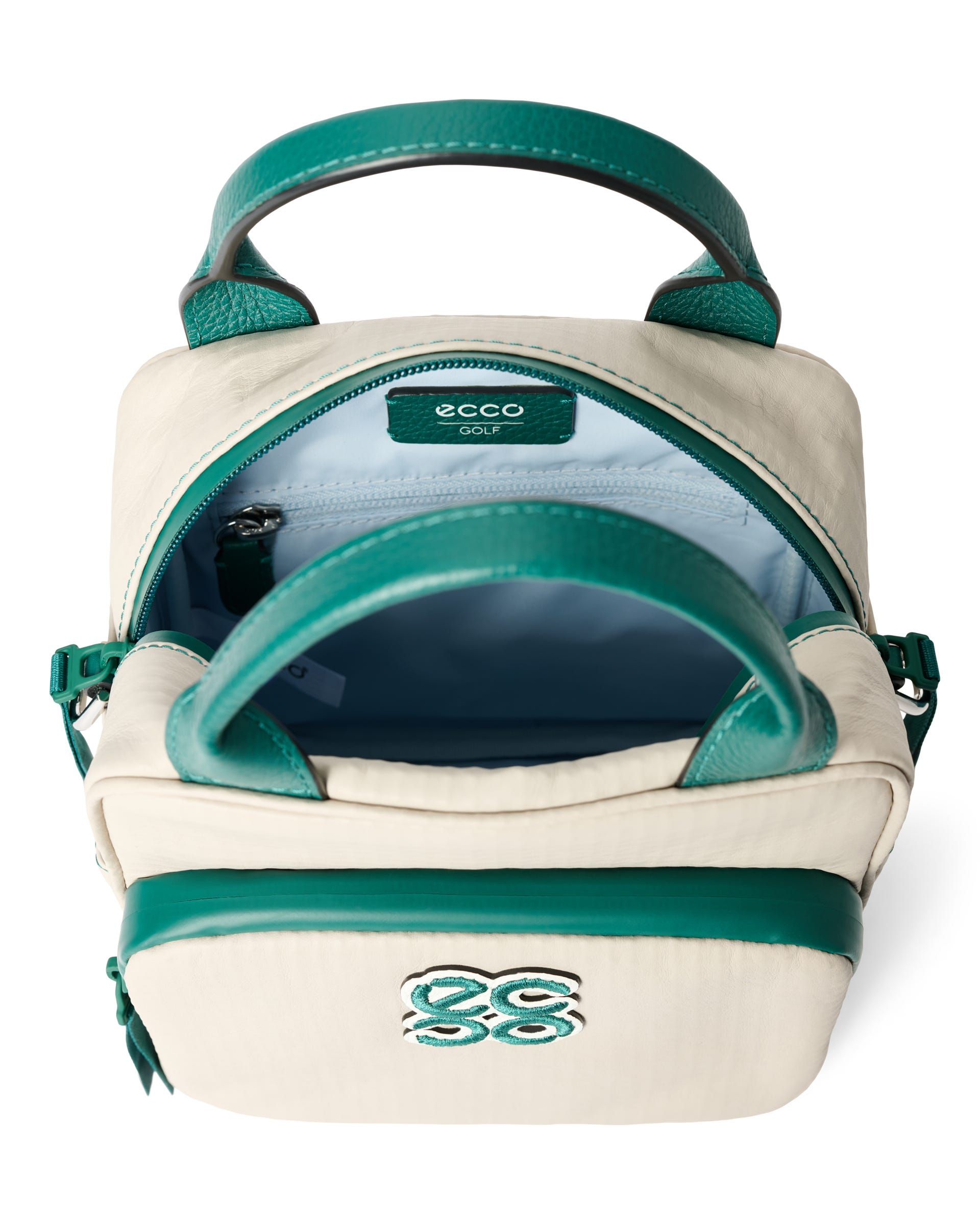 ECCO® Golf Zefer Leather Cart Bag - Beige - Inside