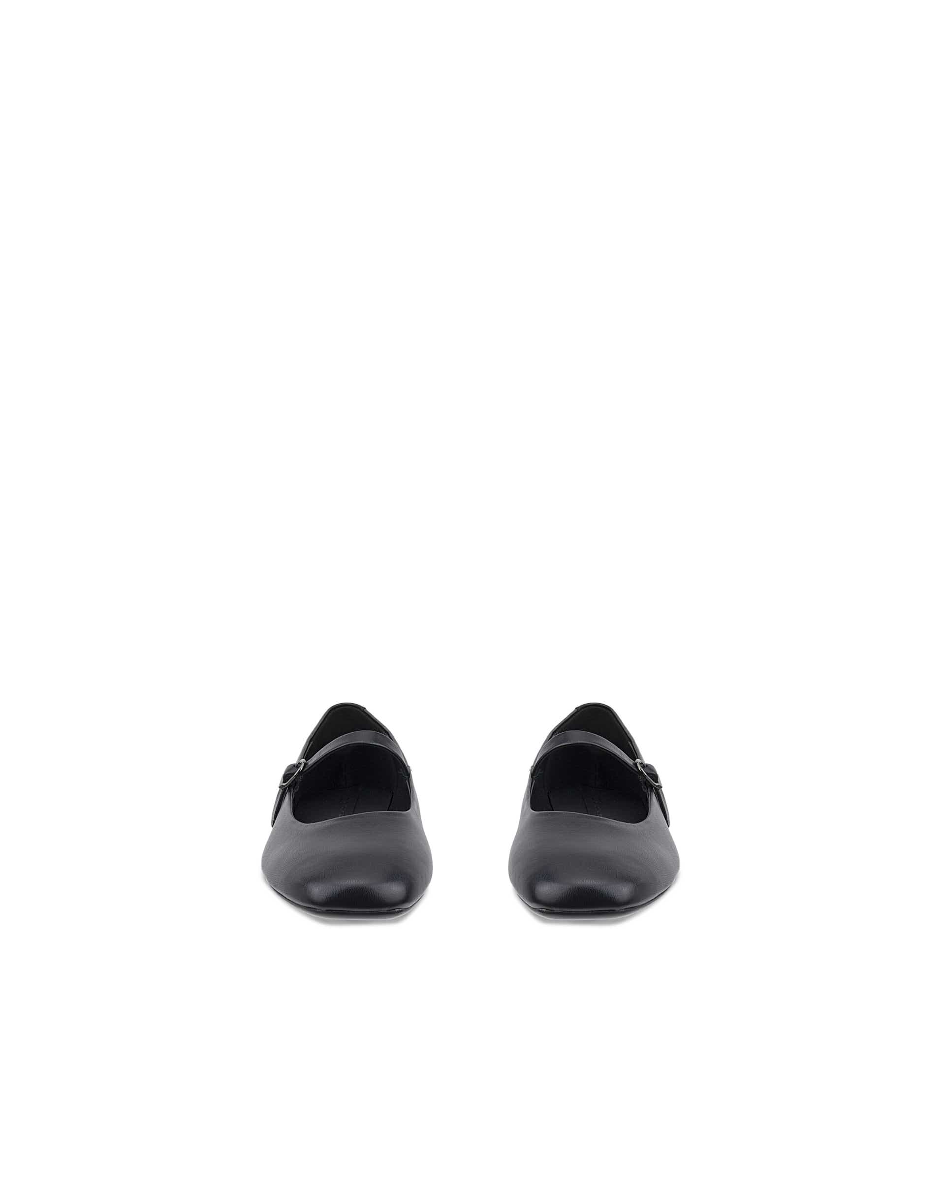 Ženski usnjeni Mary Jane čevlji ECCO® MARGOT - Črna - Front pair