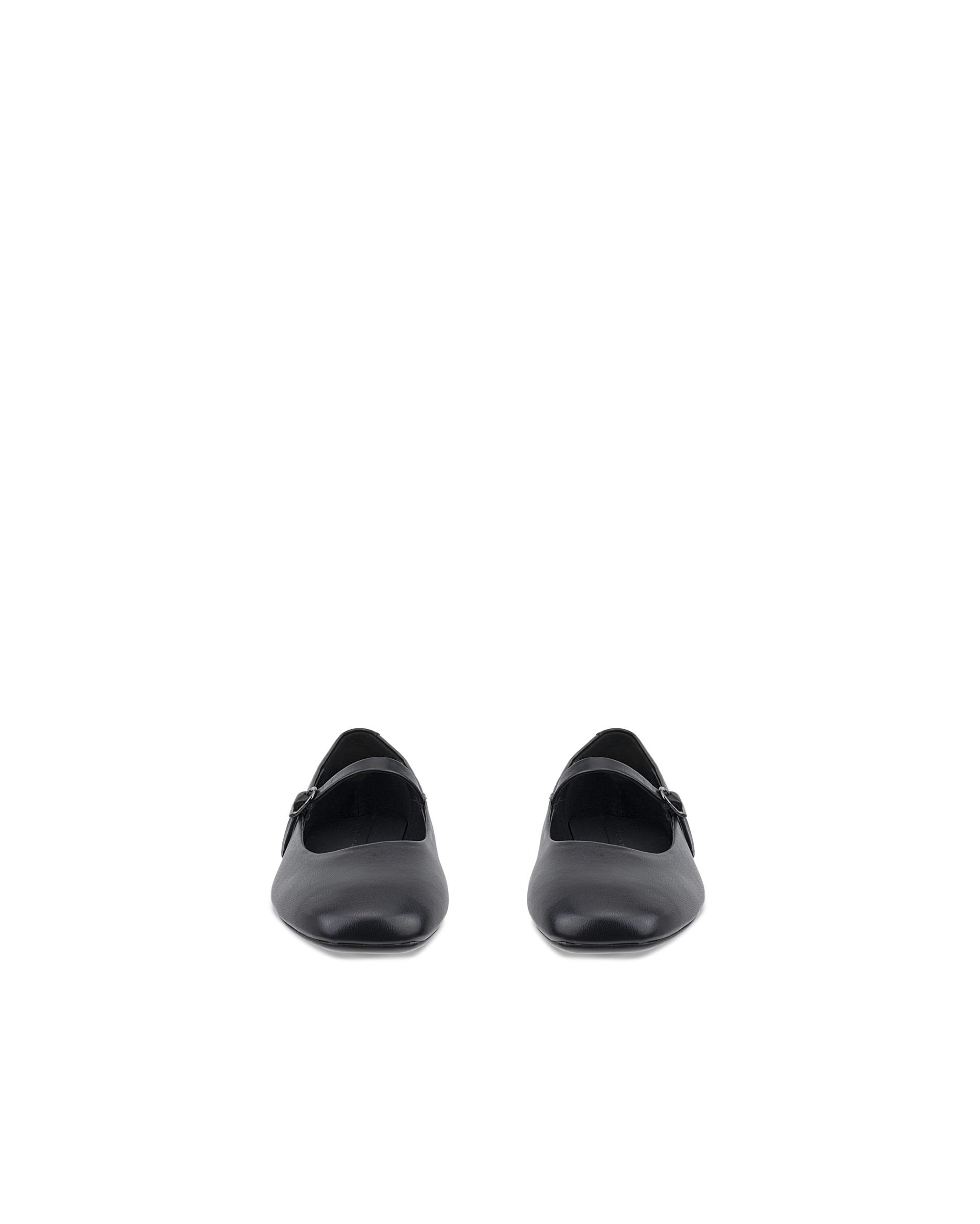 Ženski usnjeni Mary Jane čevlji ECCO® MARGOT - Črna - Front pair