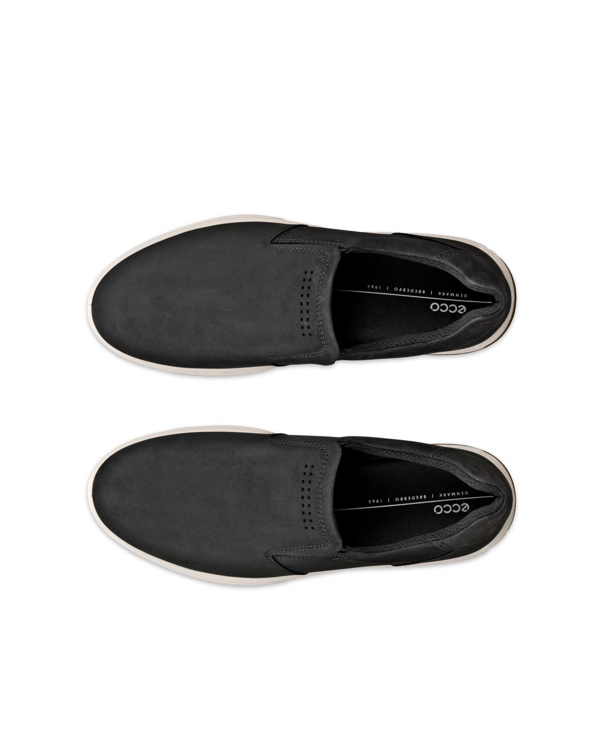 Zapatillas de nobuk ECCO® Byway 2.0 para hombre - Negro - Top left pair