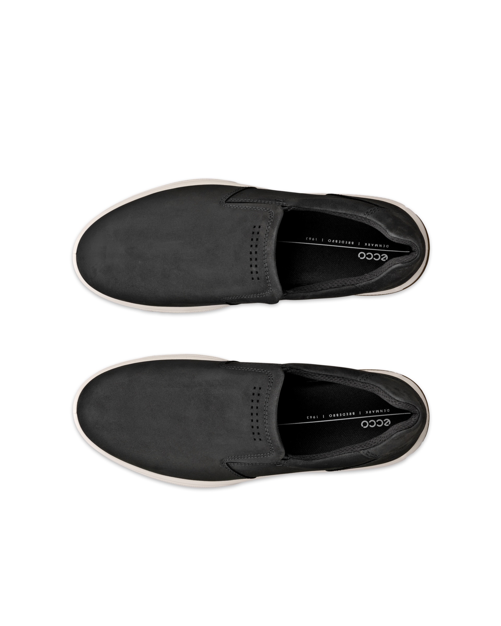 Zapatillas de nobuk ECCO® Byway 2.0 para hombre - Negro - Top left pair