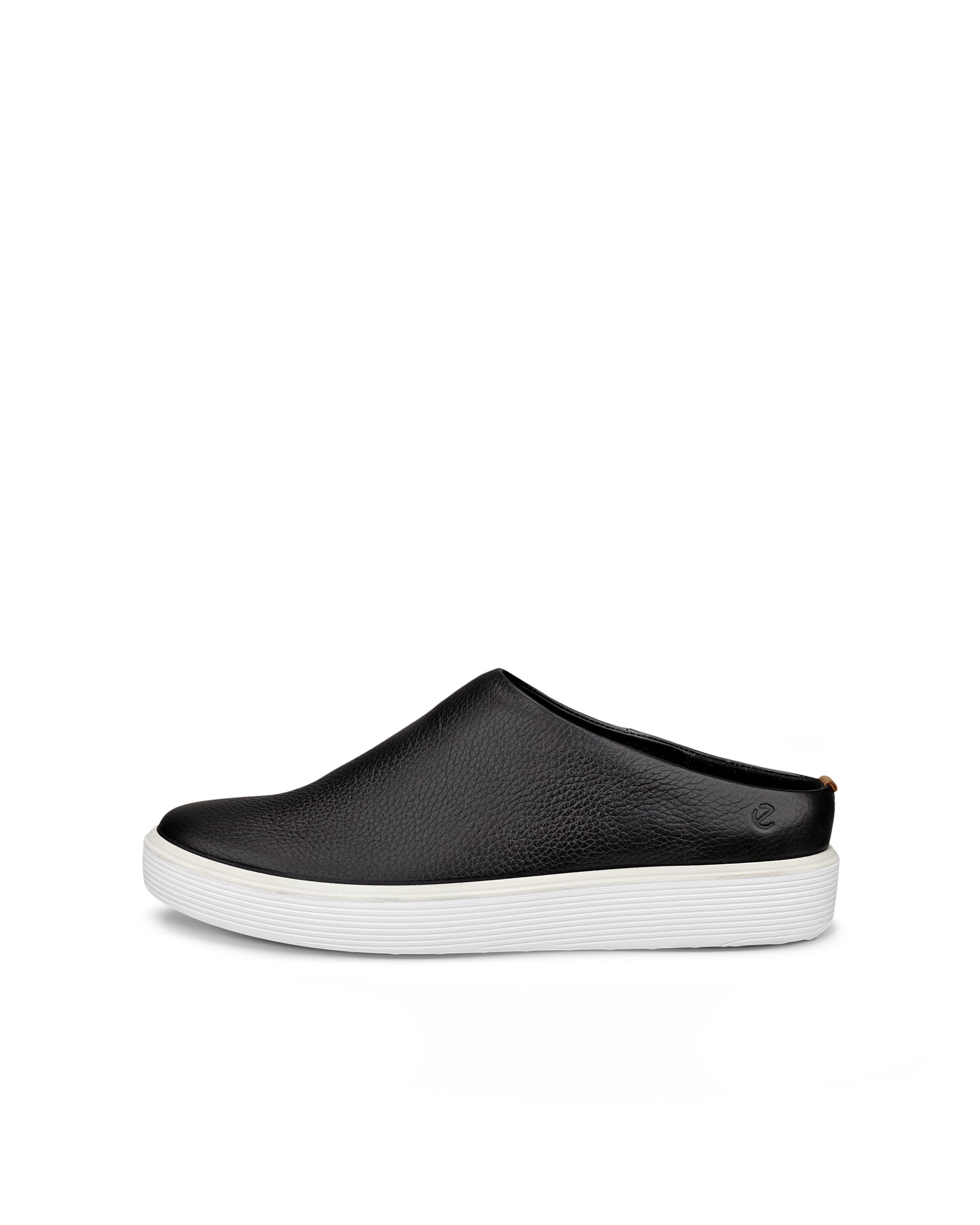 Women's ECCO® Soft 60 Leather Trainer - Black - Outside