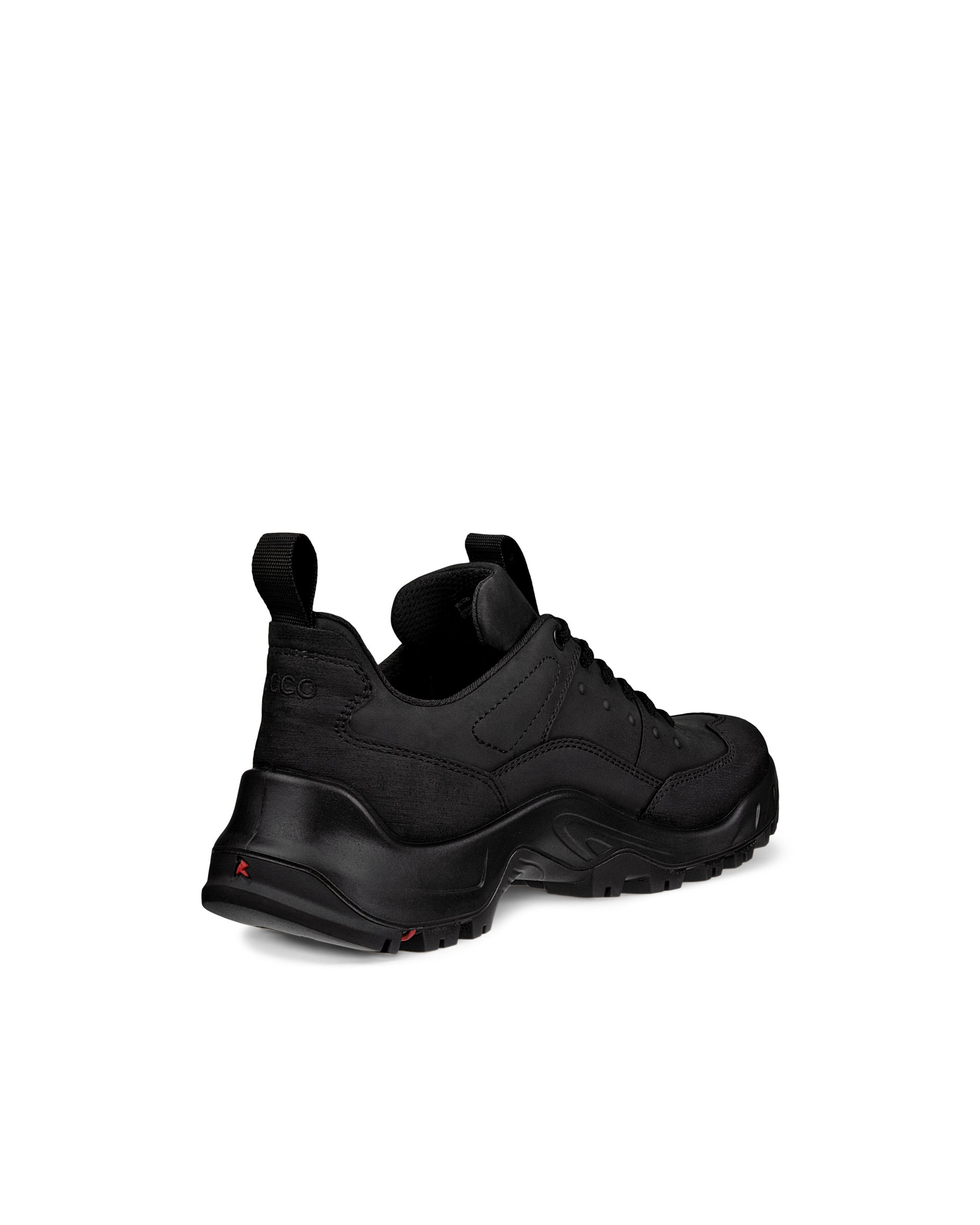 Men's ECCO® Offroad Nubuck Waterproof Hiking Sneaker - Black - Back
