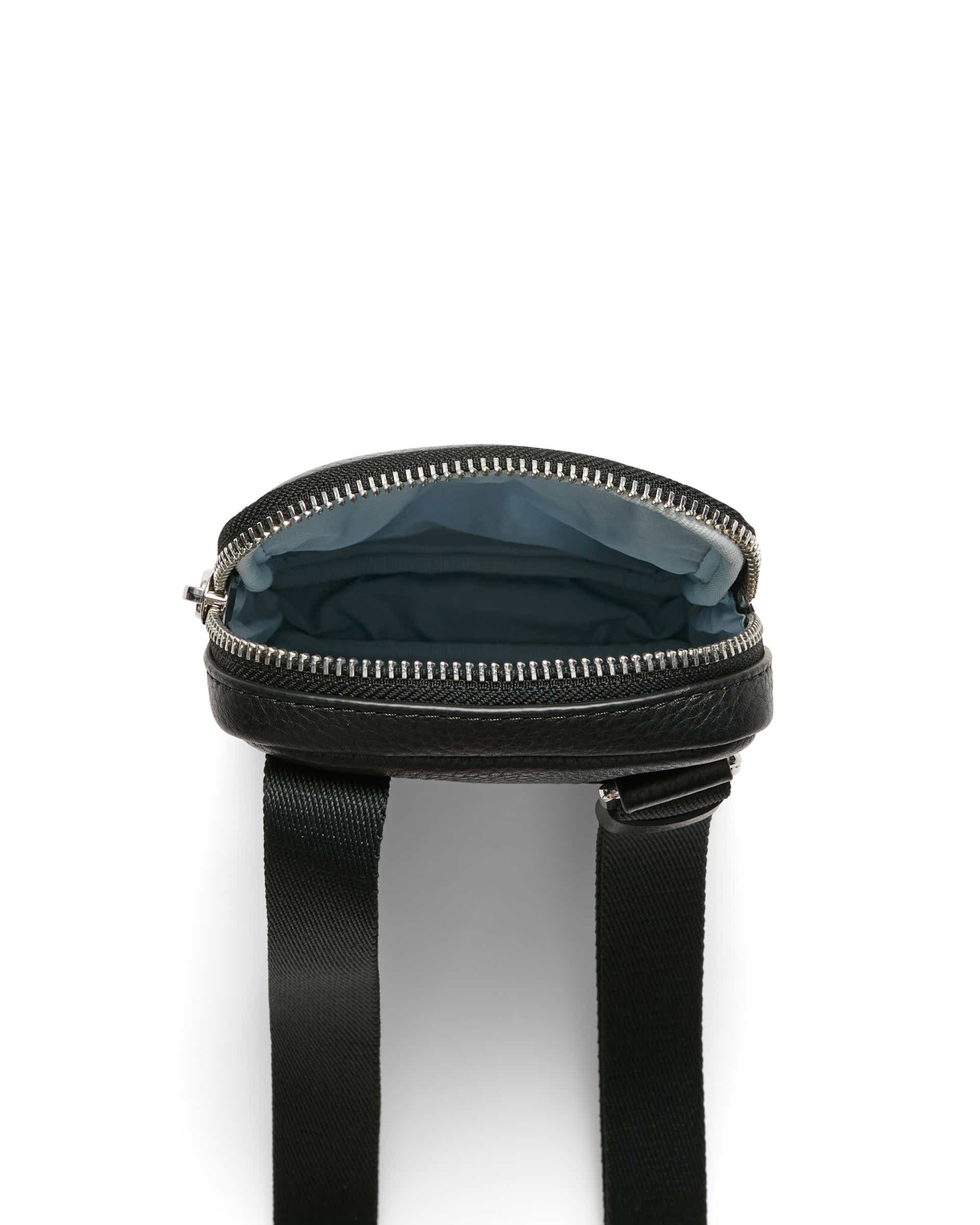 ECCO Phone Carry Pebbled レザースマホバッグ - ブラック - Birdeye