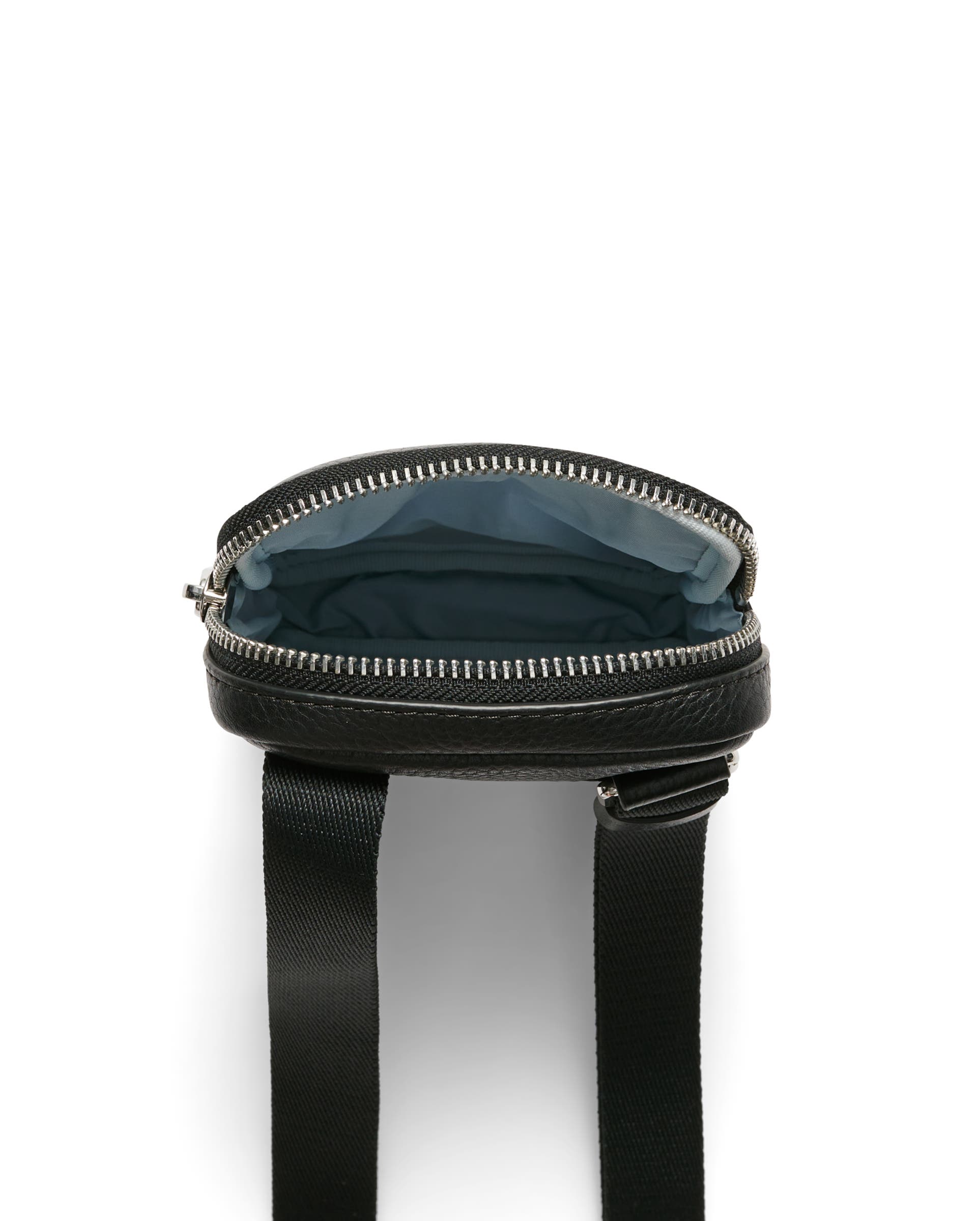 ECCO Phone Carry Pebbled レザースマホバッグ - ブラック - Birdeye