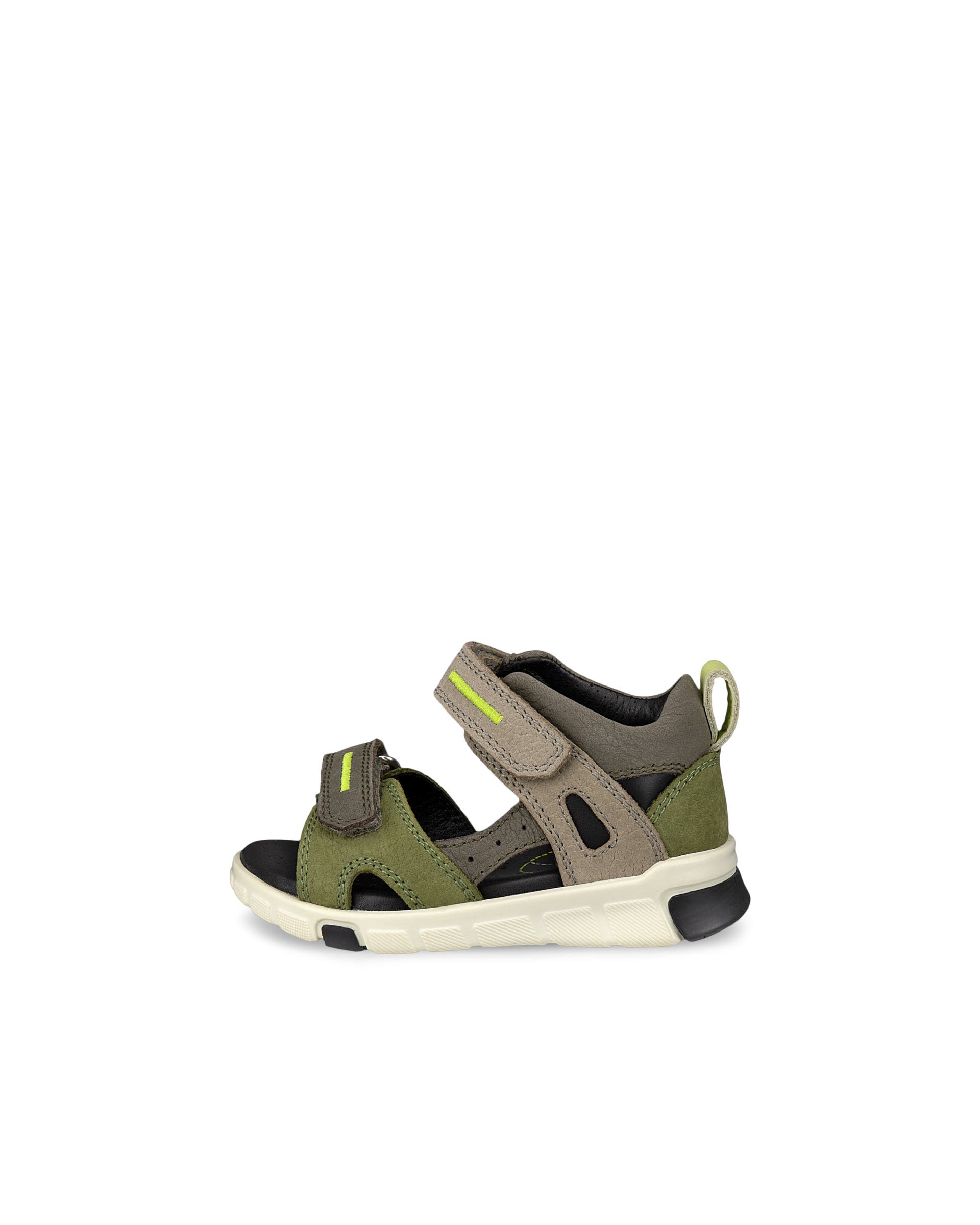 Kids' ECCO® Mini Stride Nubuck Sandal - Green - Outside