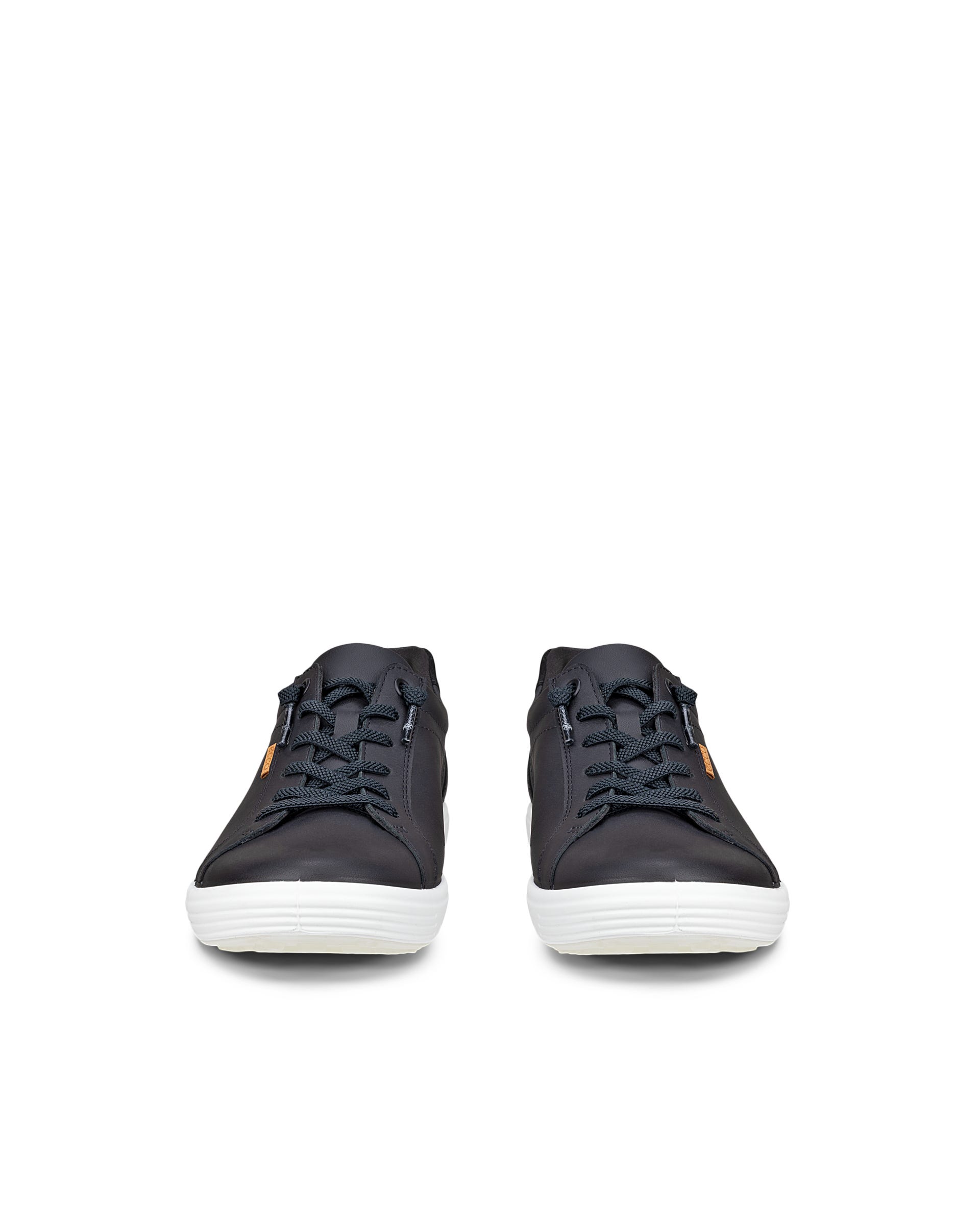 Women's ECCO® SOFT 7 Leather Trainer - Black - Outside
