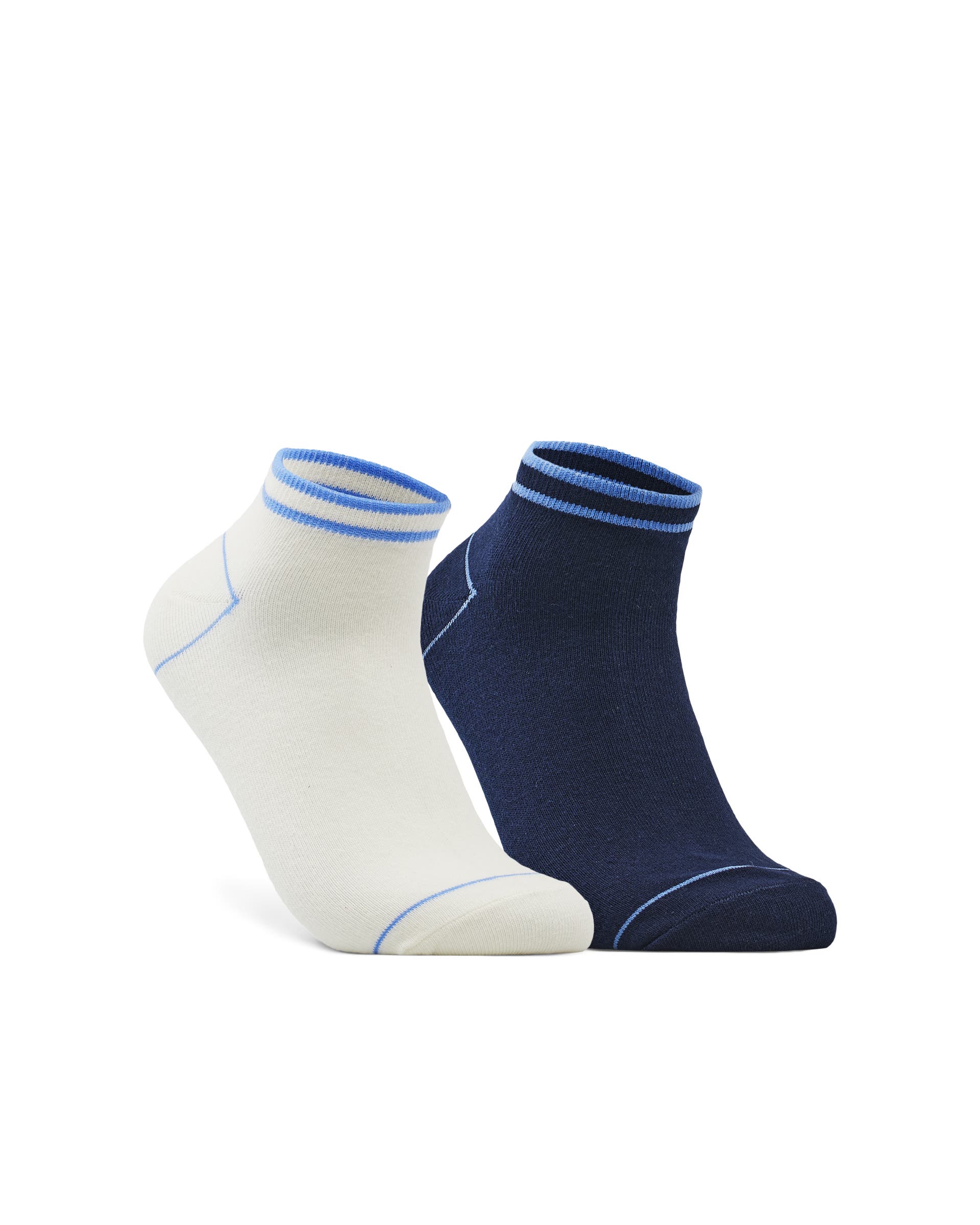 ECCO Retro Stripe Low-cut Socks - Blue - Main