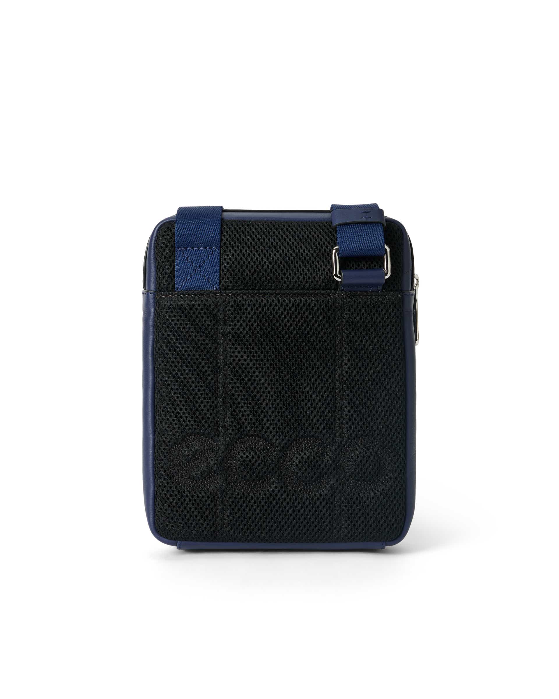 ECCO Flat Pouch City Crossbody レザーショルダーバッグ - ブルー - Back