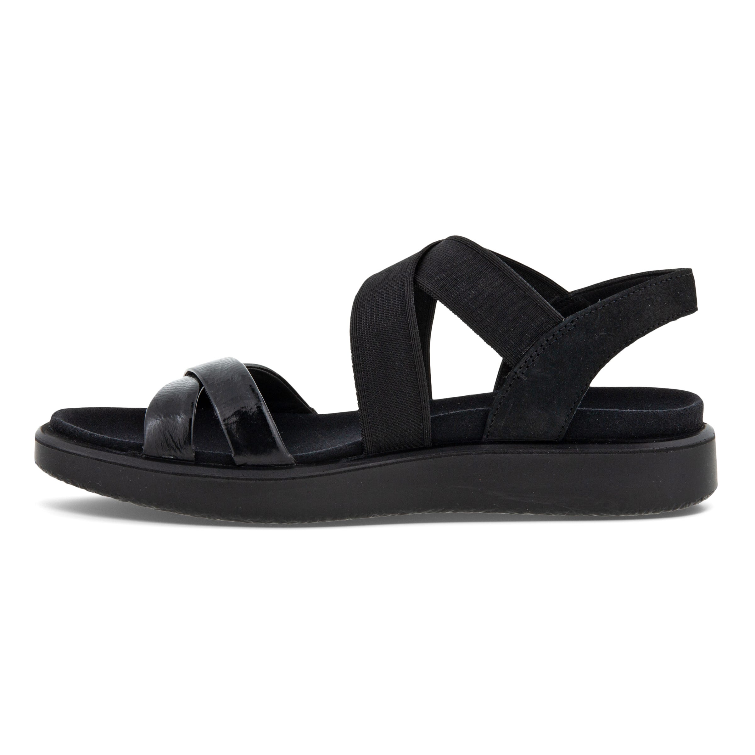 ECCO FLOWT W Flat Sandal - Black - Inside