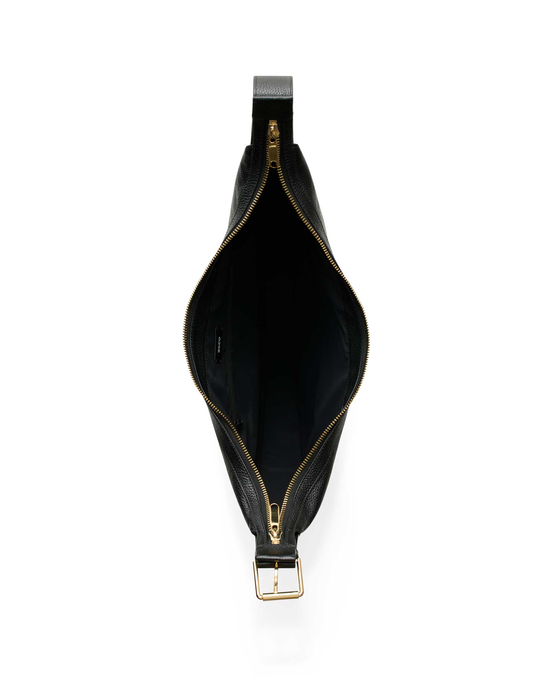 Skórzana torba hobo ECCO® Fortune Bag - Czarny - Birdeye