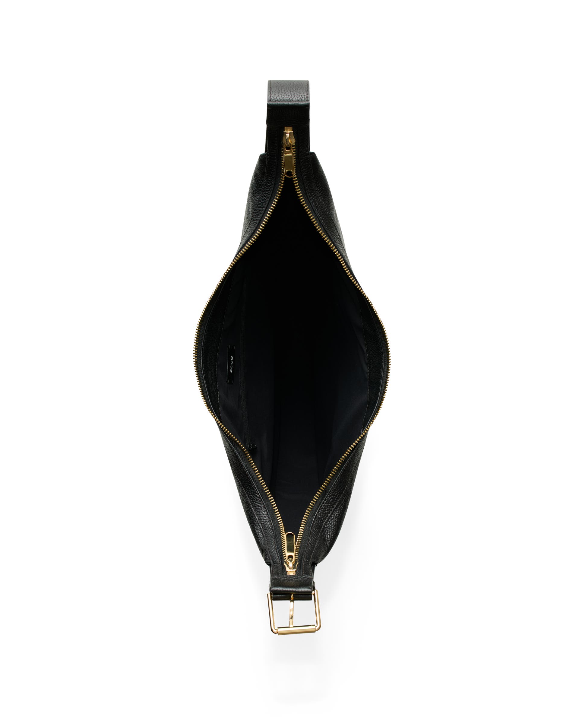 Skórzana torba hobo ECCO® Fortune Bag - Czarny - Birdeye