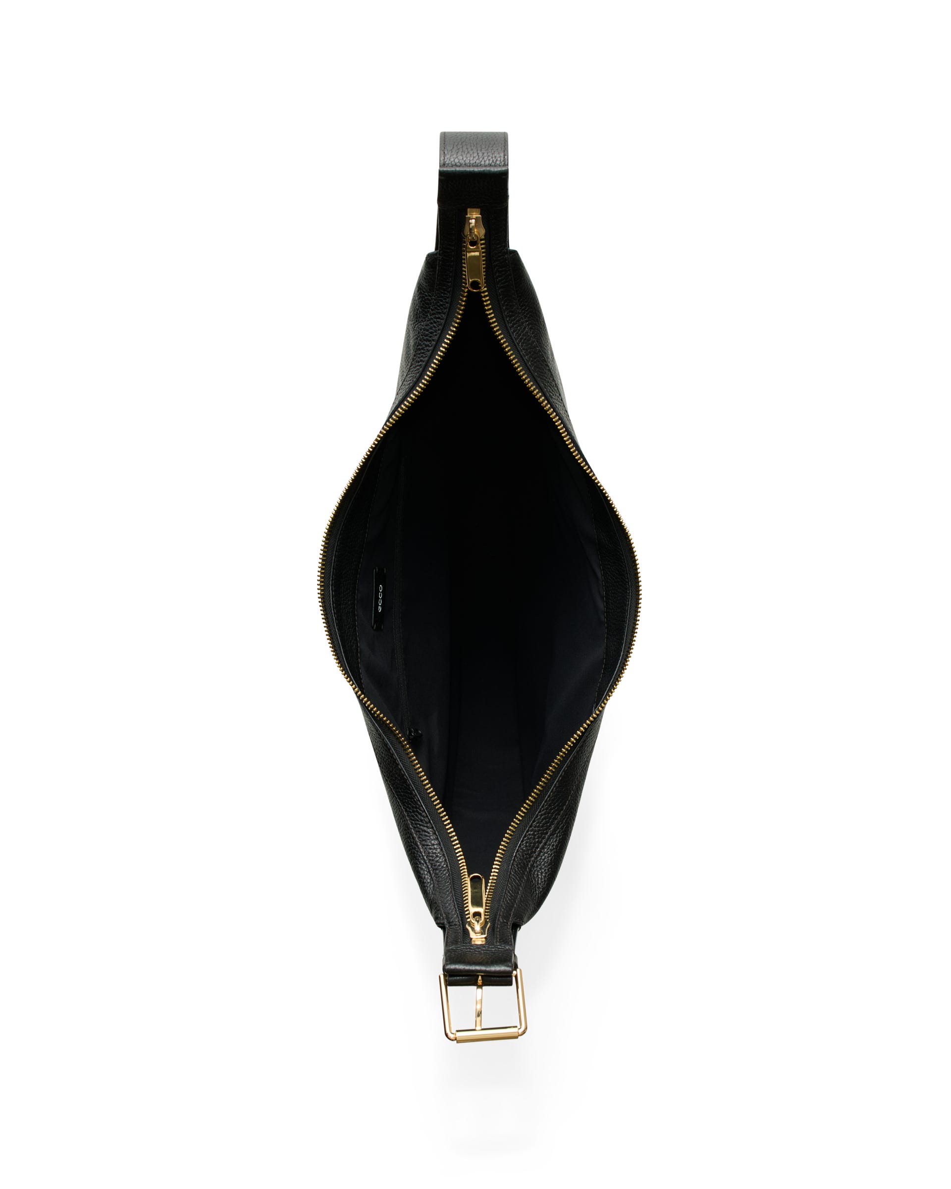 Skórzana torba hobo ECCO® Fortune Bag - Czarny - Birdeye