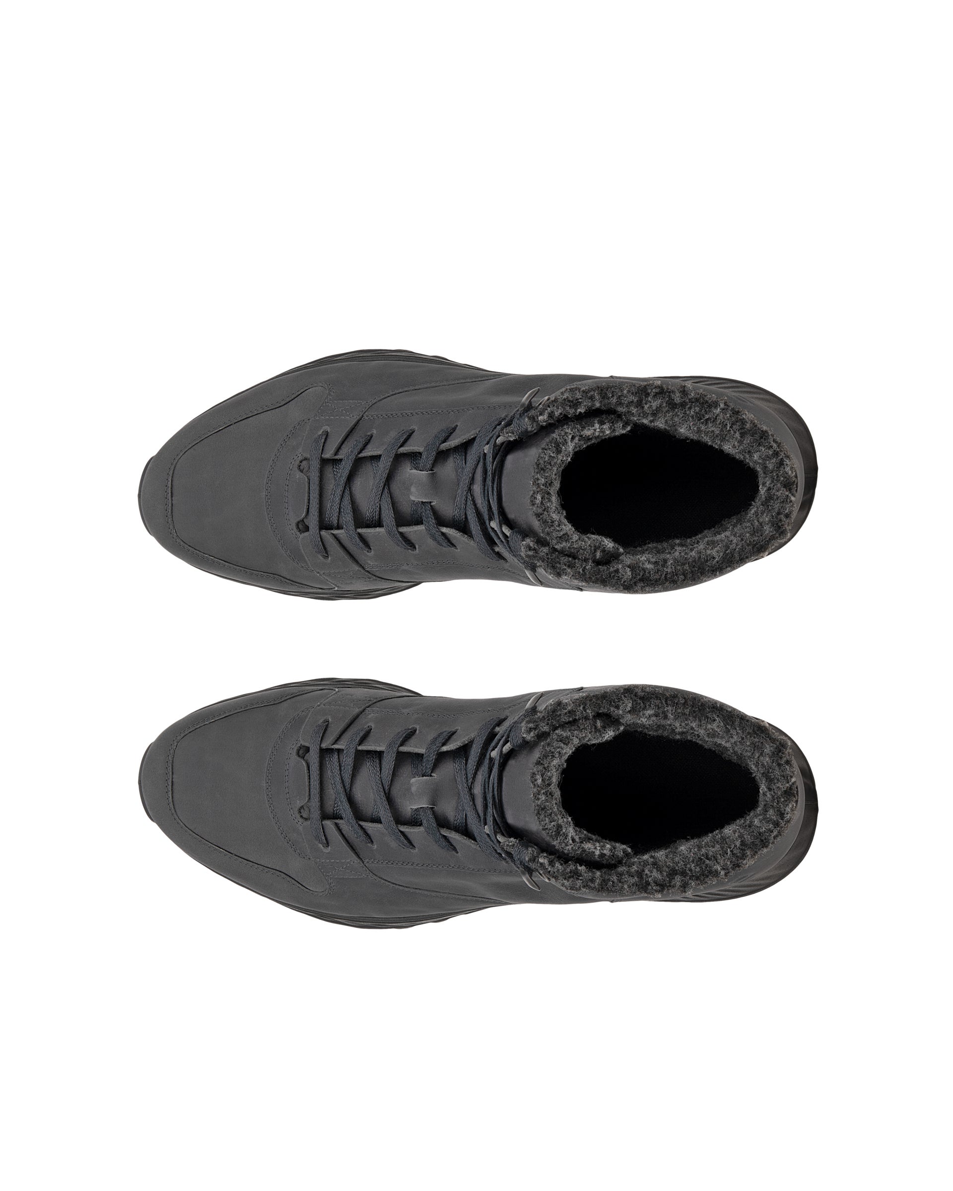 ECCO® EXOSTRIDE bottes en nubuck pour homme - Gris - Top left pair