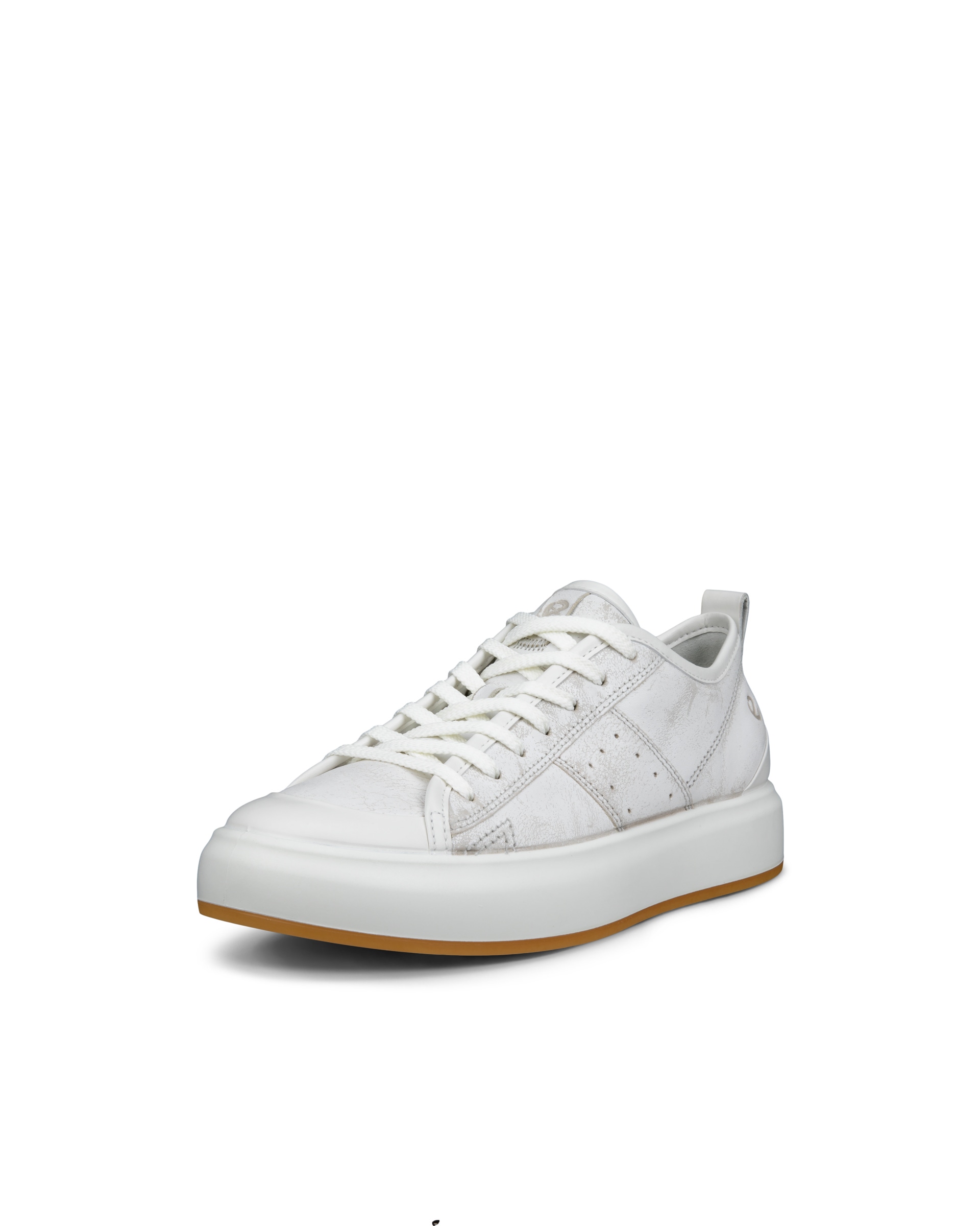 ECCO® Street Ace Dames leren sneaker - Grijs - Main