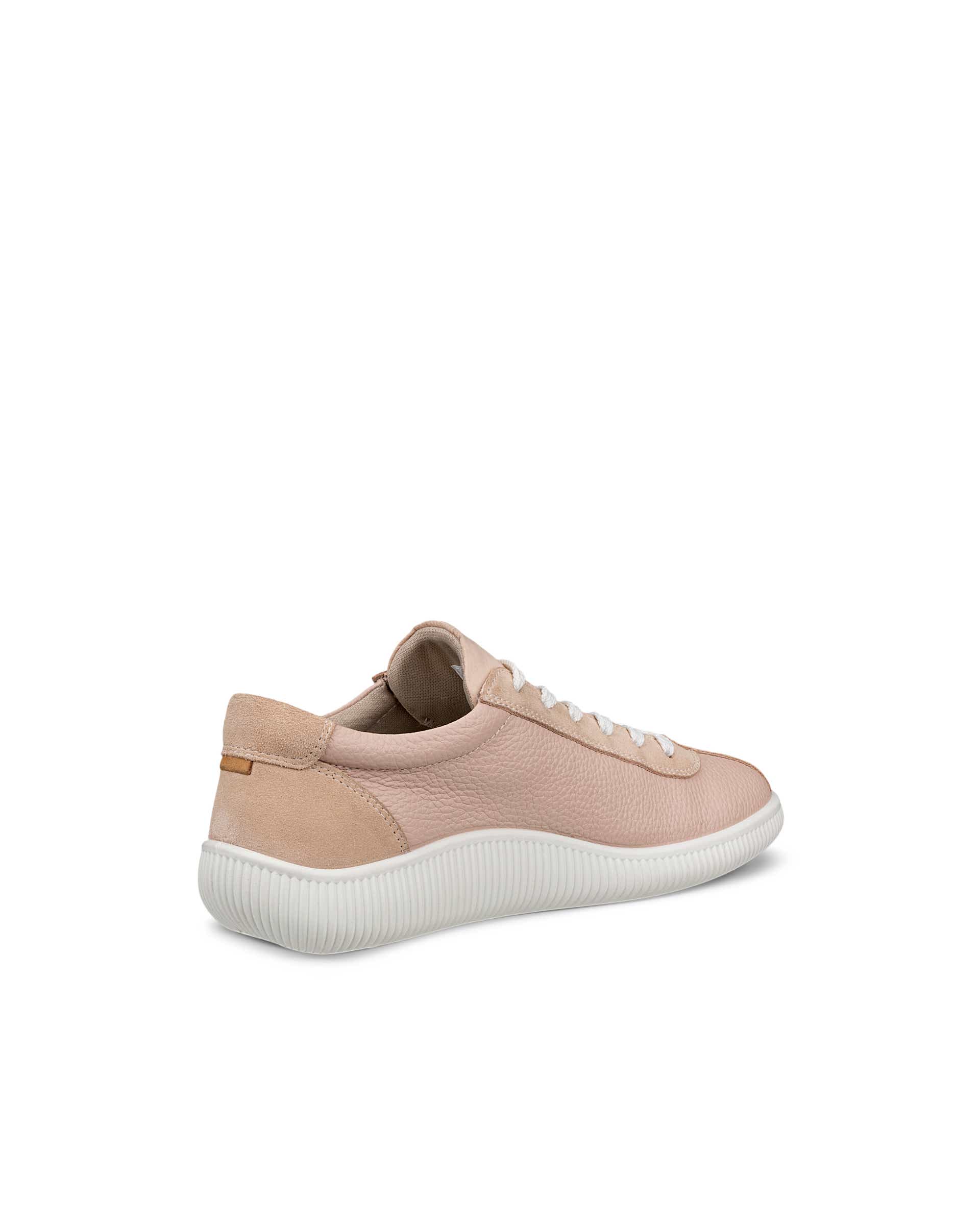 ECCO Soft Zero ウィメンズ レザースニーカー - ピンク - Back