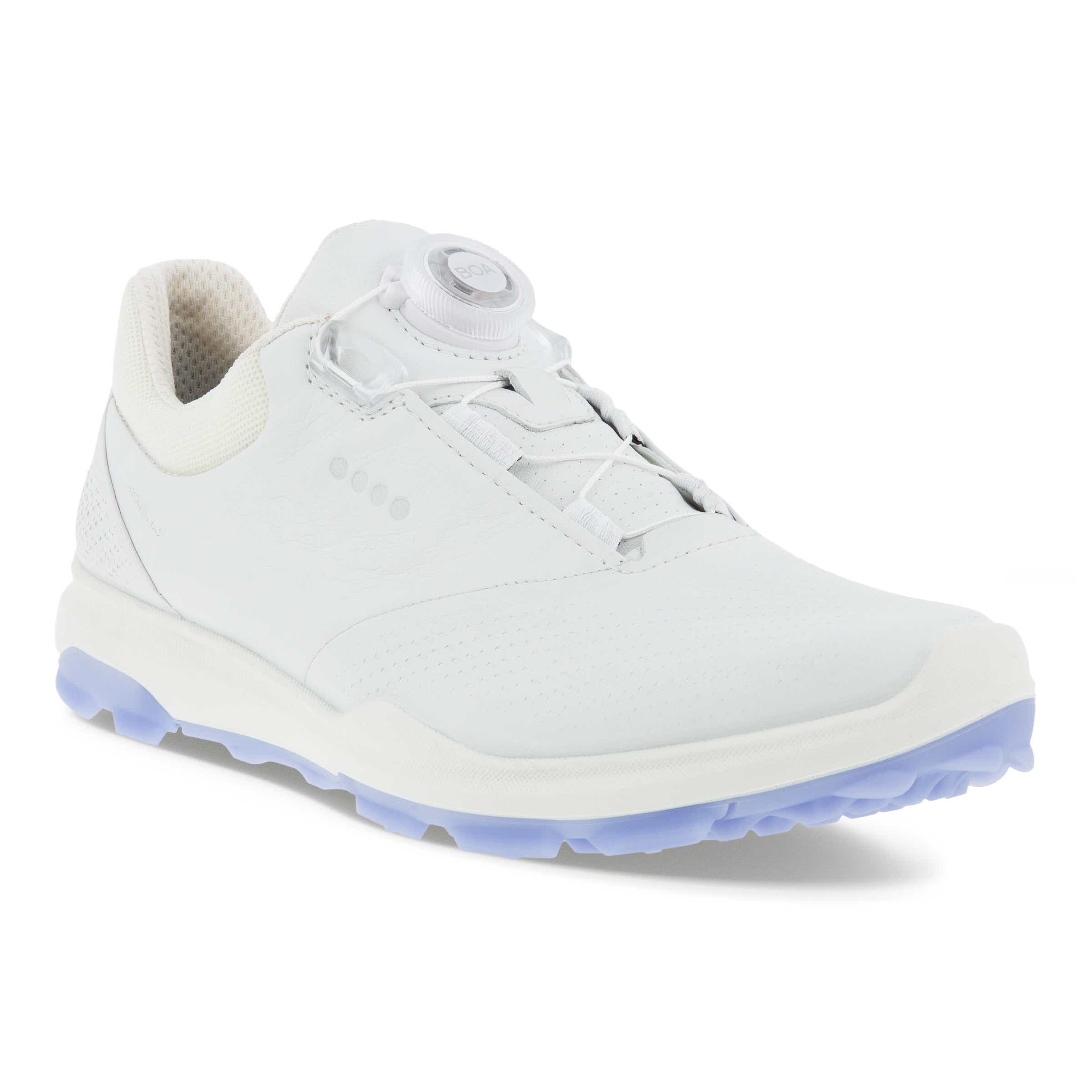 Ladies ECCO® Golf BIOM Hybrid 3 Leather Golf Shoe - White - Main