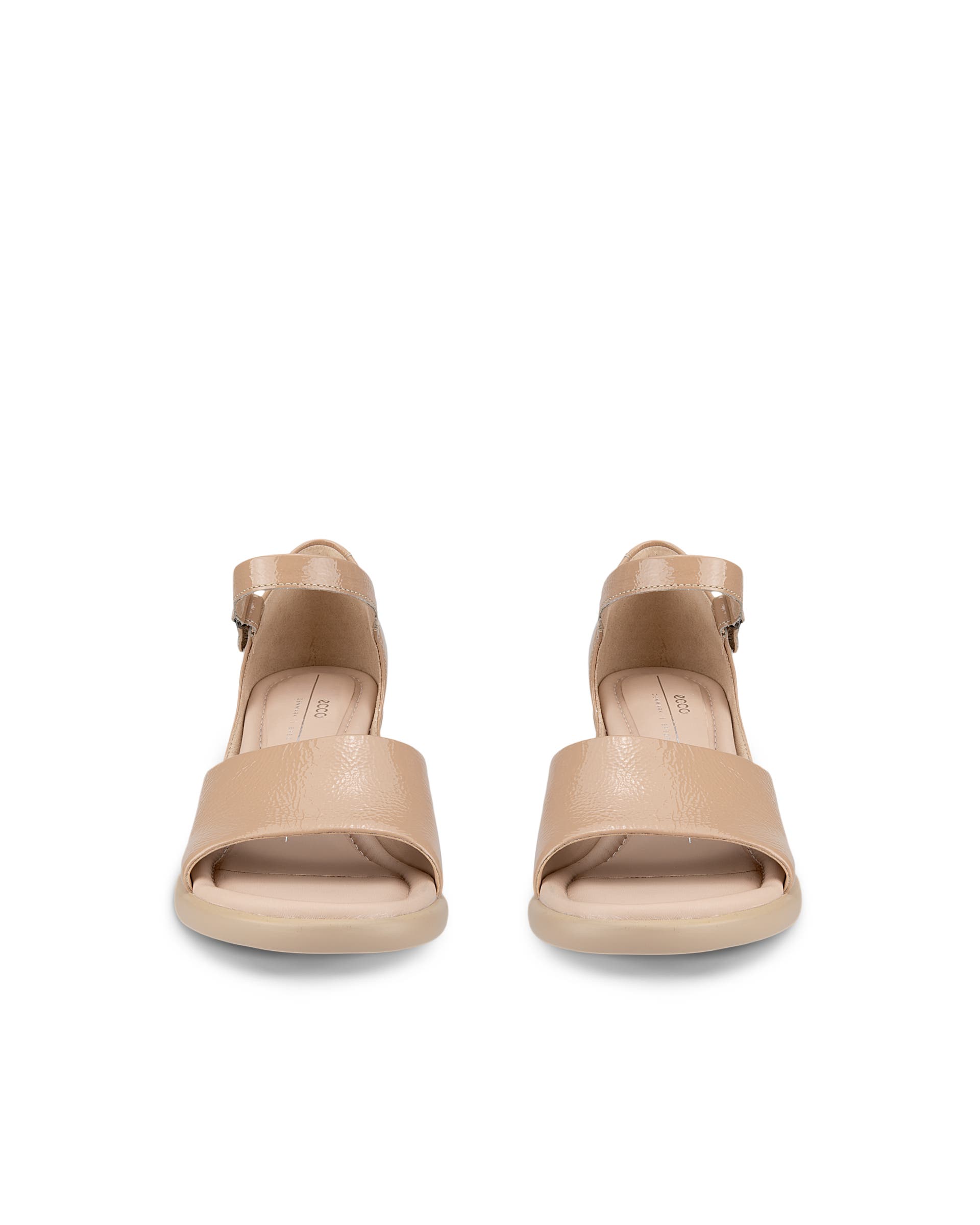 Women's ECCO® Sculpted LX 55 Leather Heeled Sandal - Brown - Front pair