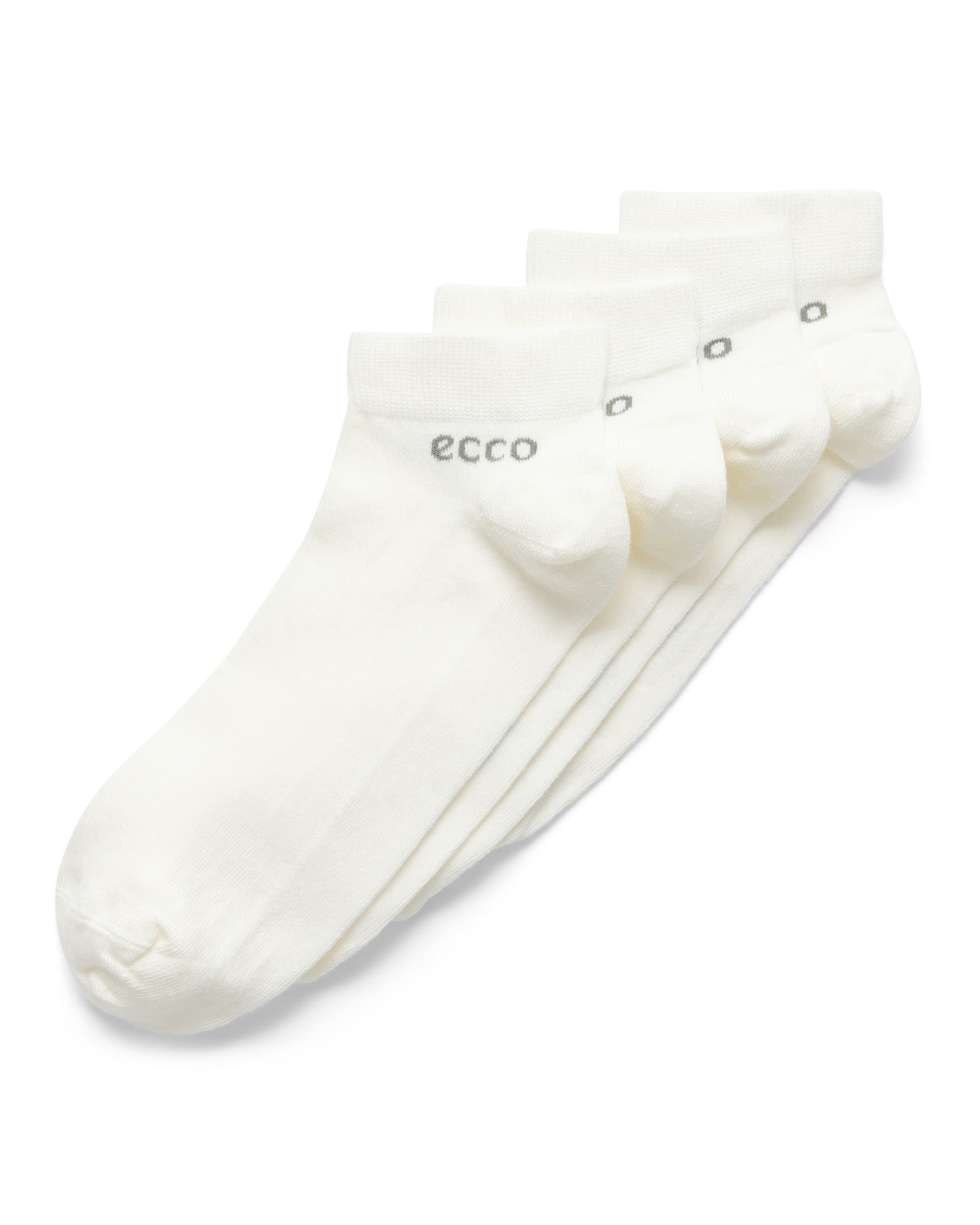 Uniseks nizke nogavice (2 para) ECCO® Longlife - Bela - Main