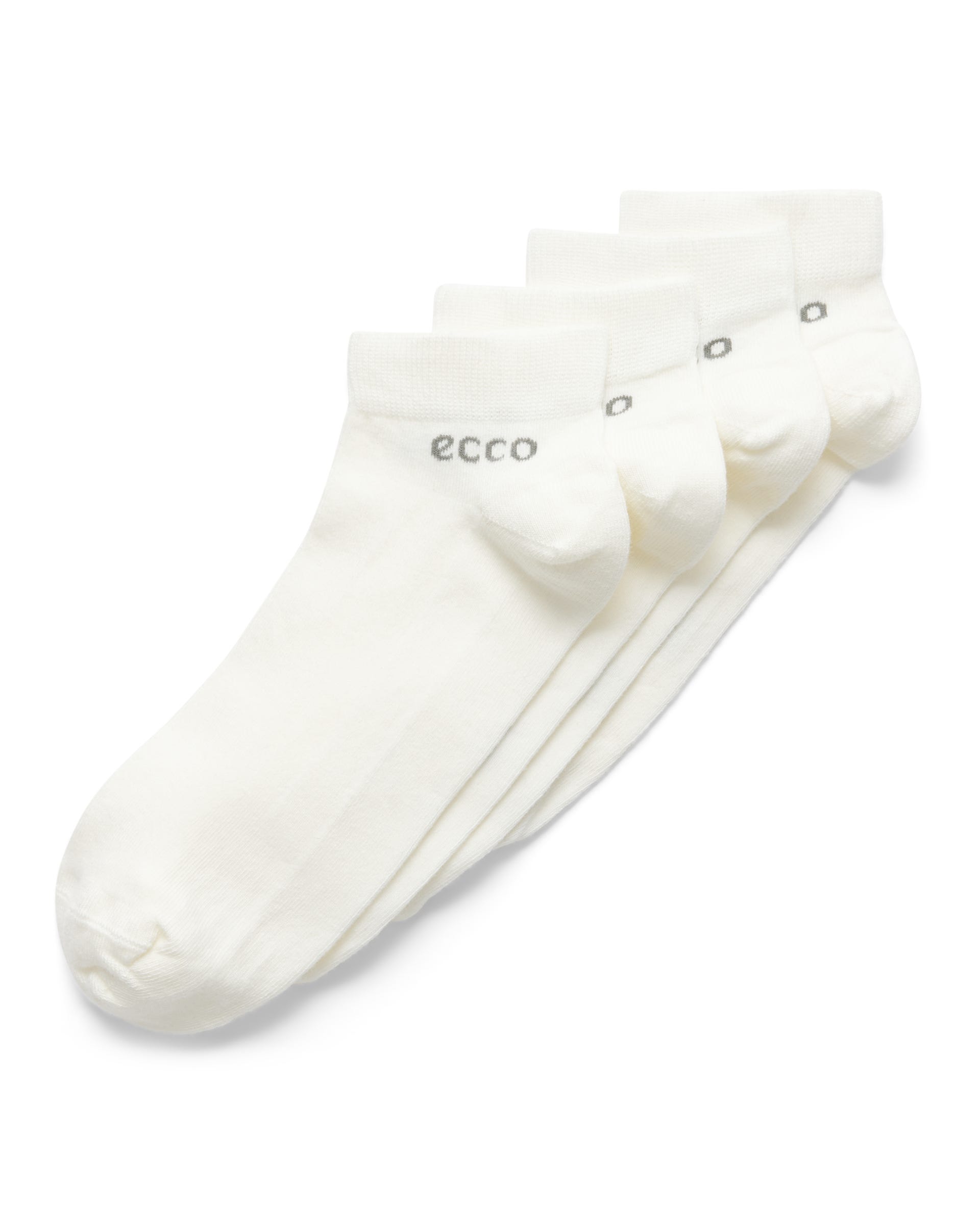 Uniseks nizke nogavice (2 para) ECCO® Longlife - Bela - Main