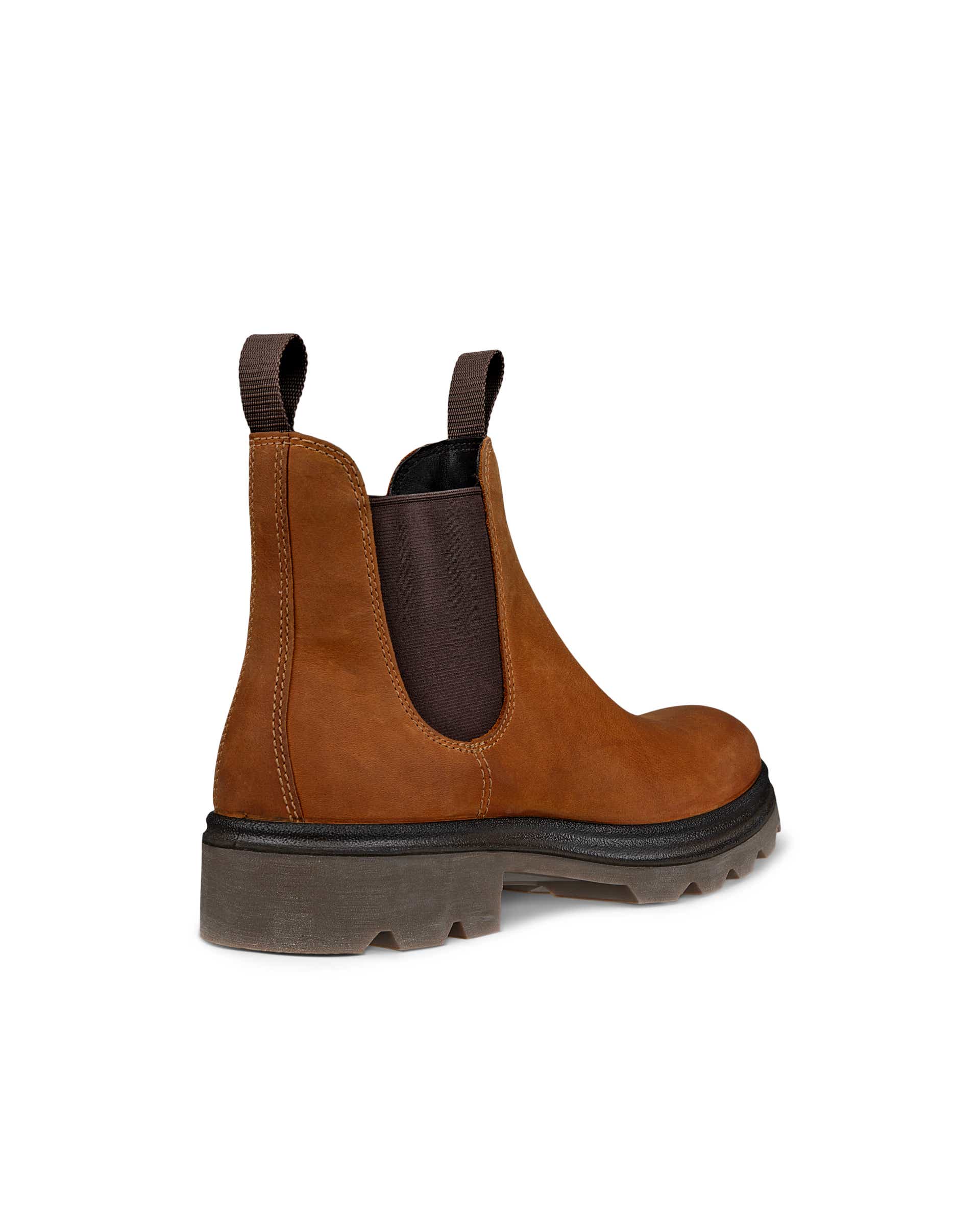 ECCO® Grainer botte Chelsea en nubuck pour homme - Brun - Back