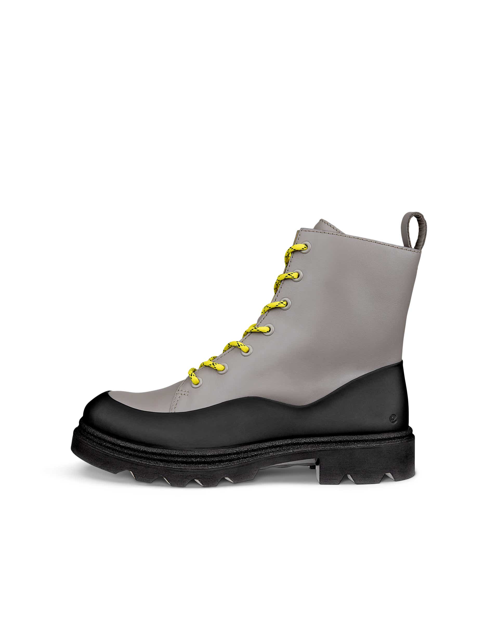 Women's ECCO® GRAINER Leather Boot - Grey - Outside