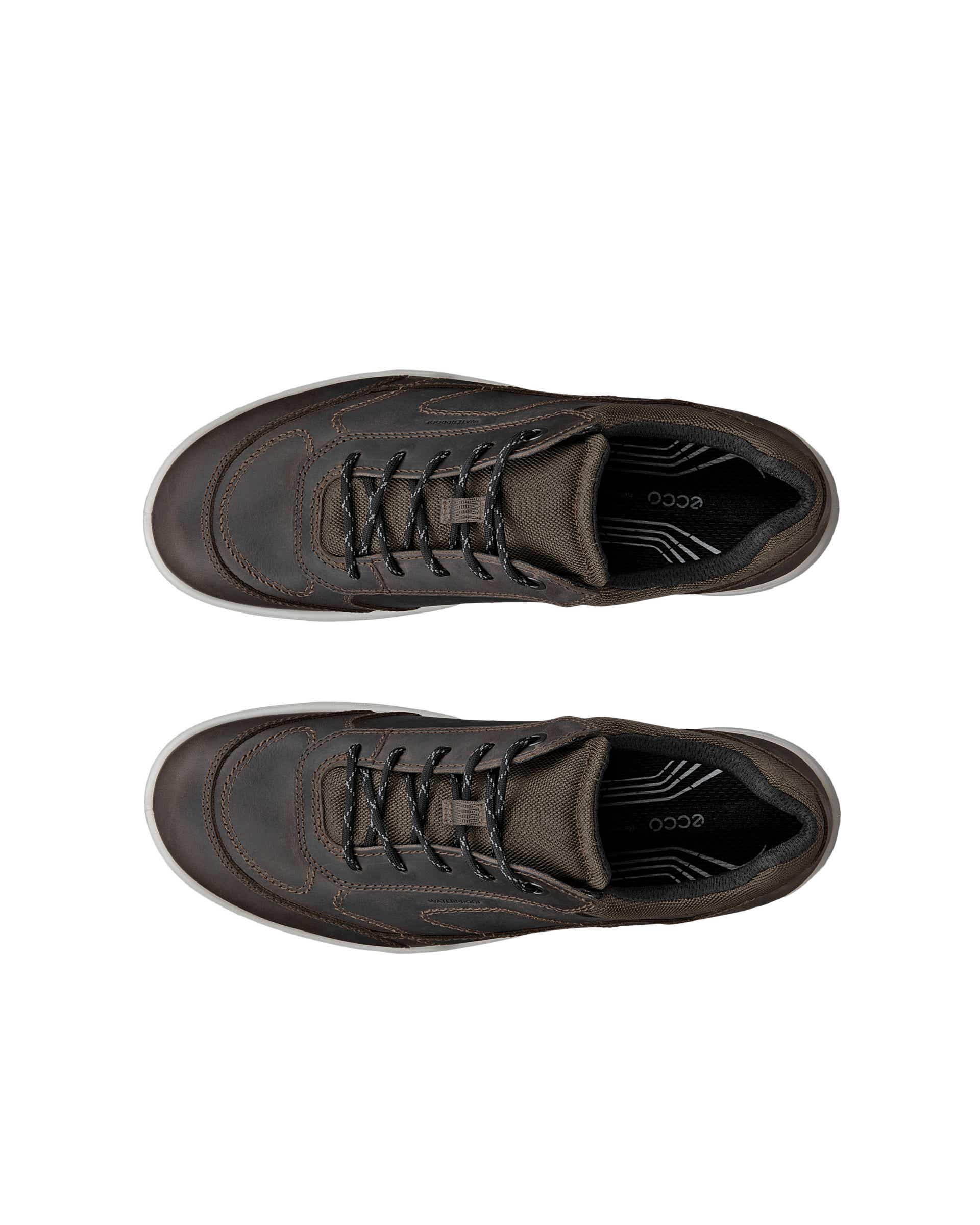 Męskie nubukowe wodoodporne buty outdoorowe ECCO® XPEDITION III - Brązowy - Top left pair