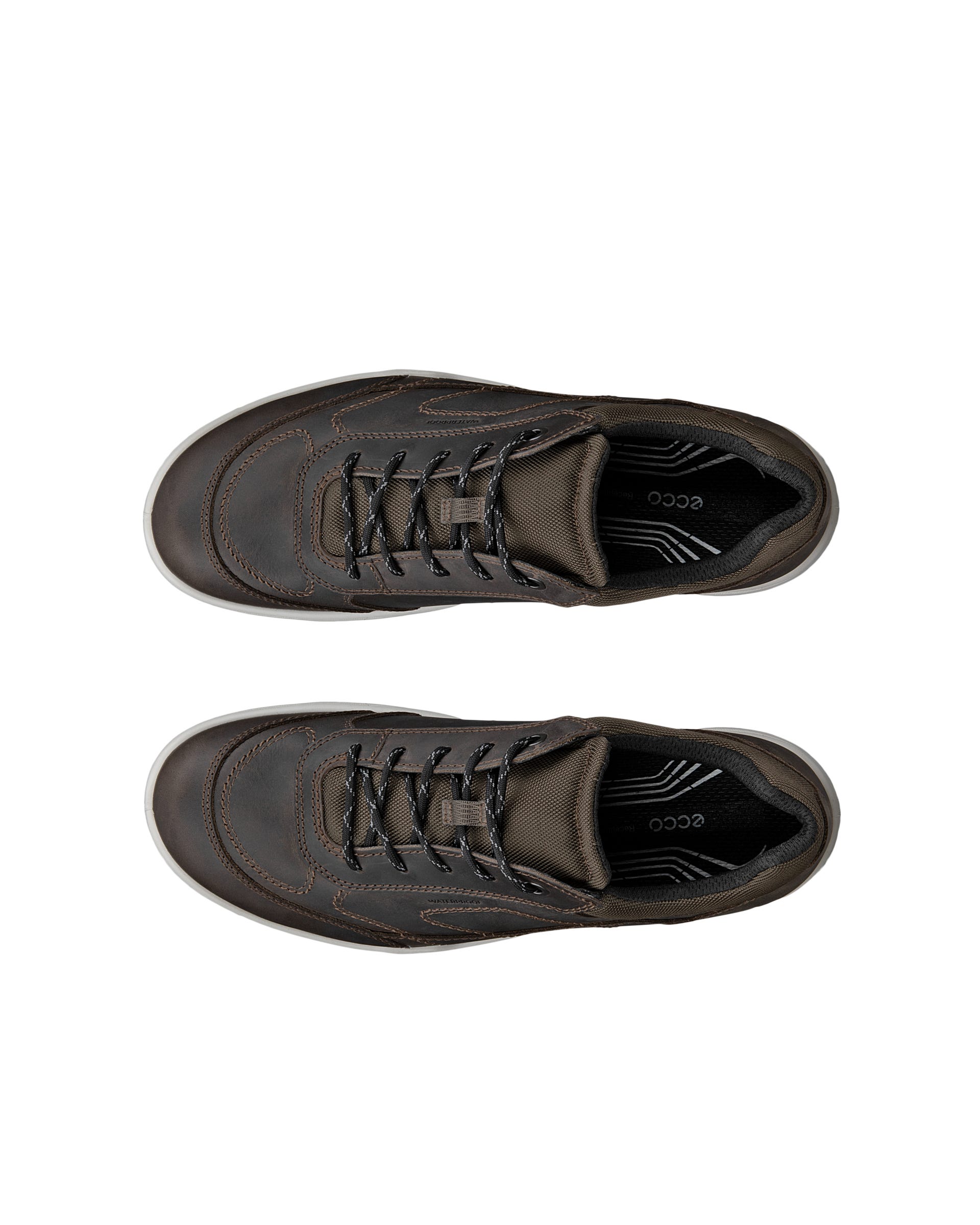 Męskie nubukowe wodoodporne buty outdoorowe ECCO® XPEDITION III - Brązowy - Top left pair