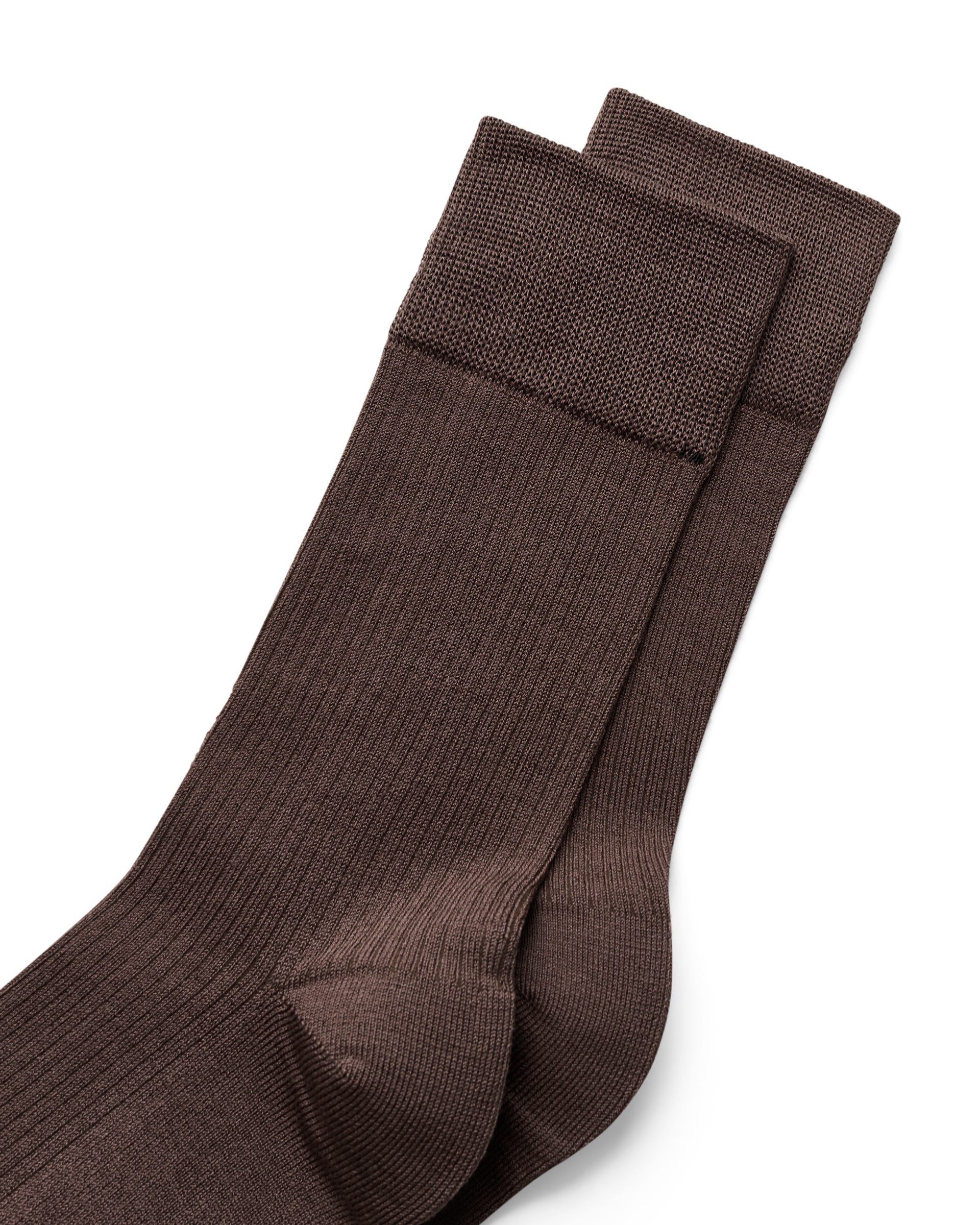 ECCO® CLASSIC WOMEN RIBBED MID Damen Gerippte Socken - Braun - Main