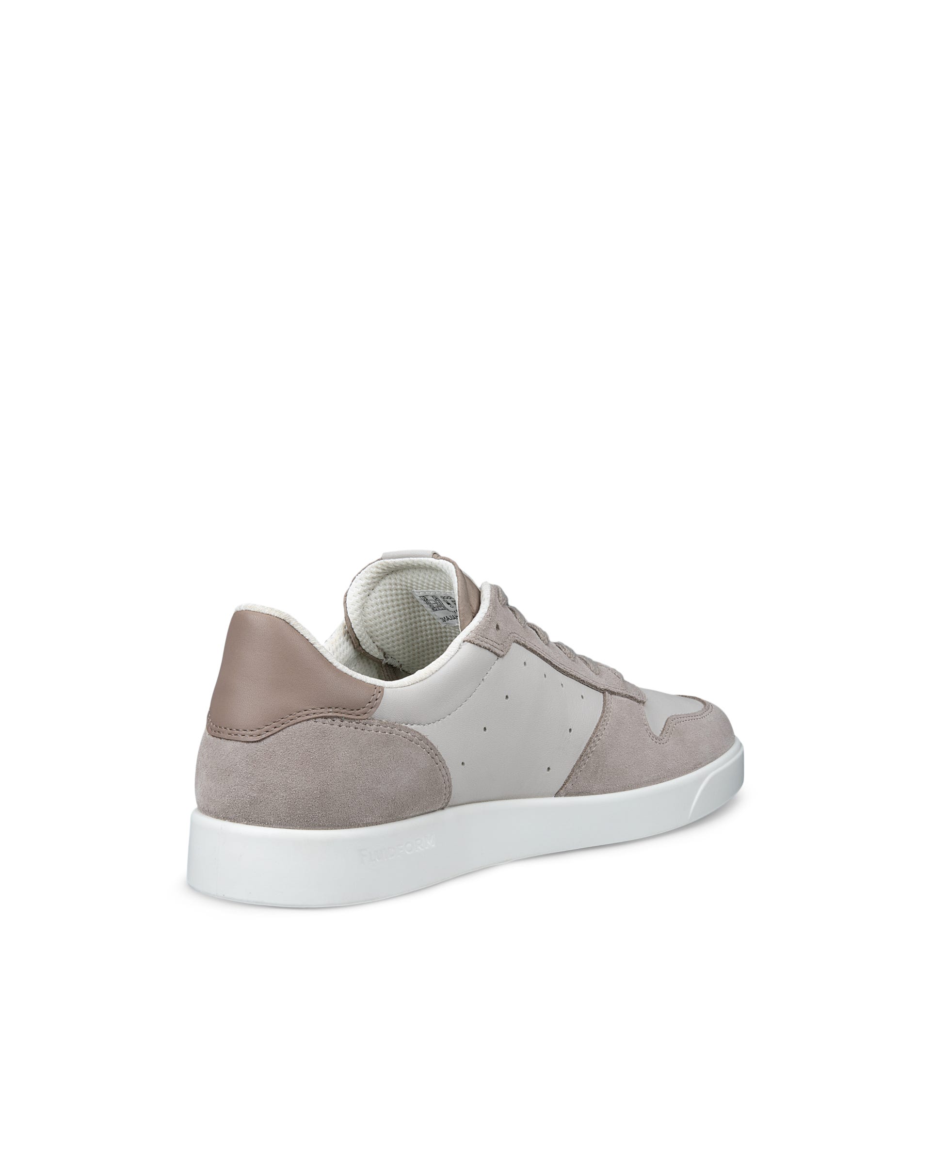 Men's ECCO® STREET LITE Leather Trainer - Brown - Back