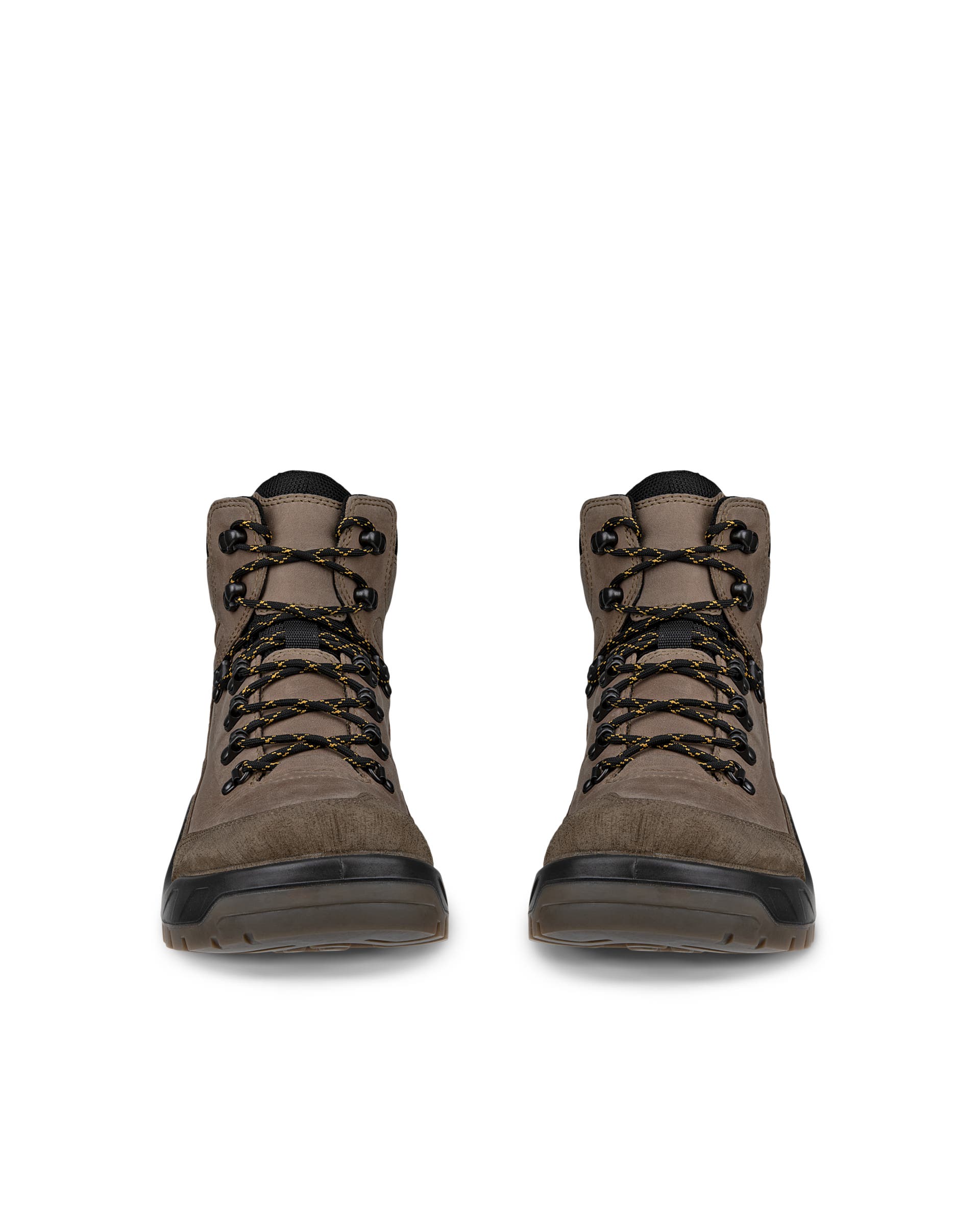 Men's ECCO® Offroad Nubuck Waterproof Mid-Cut Boot - Brown - Front pair