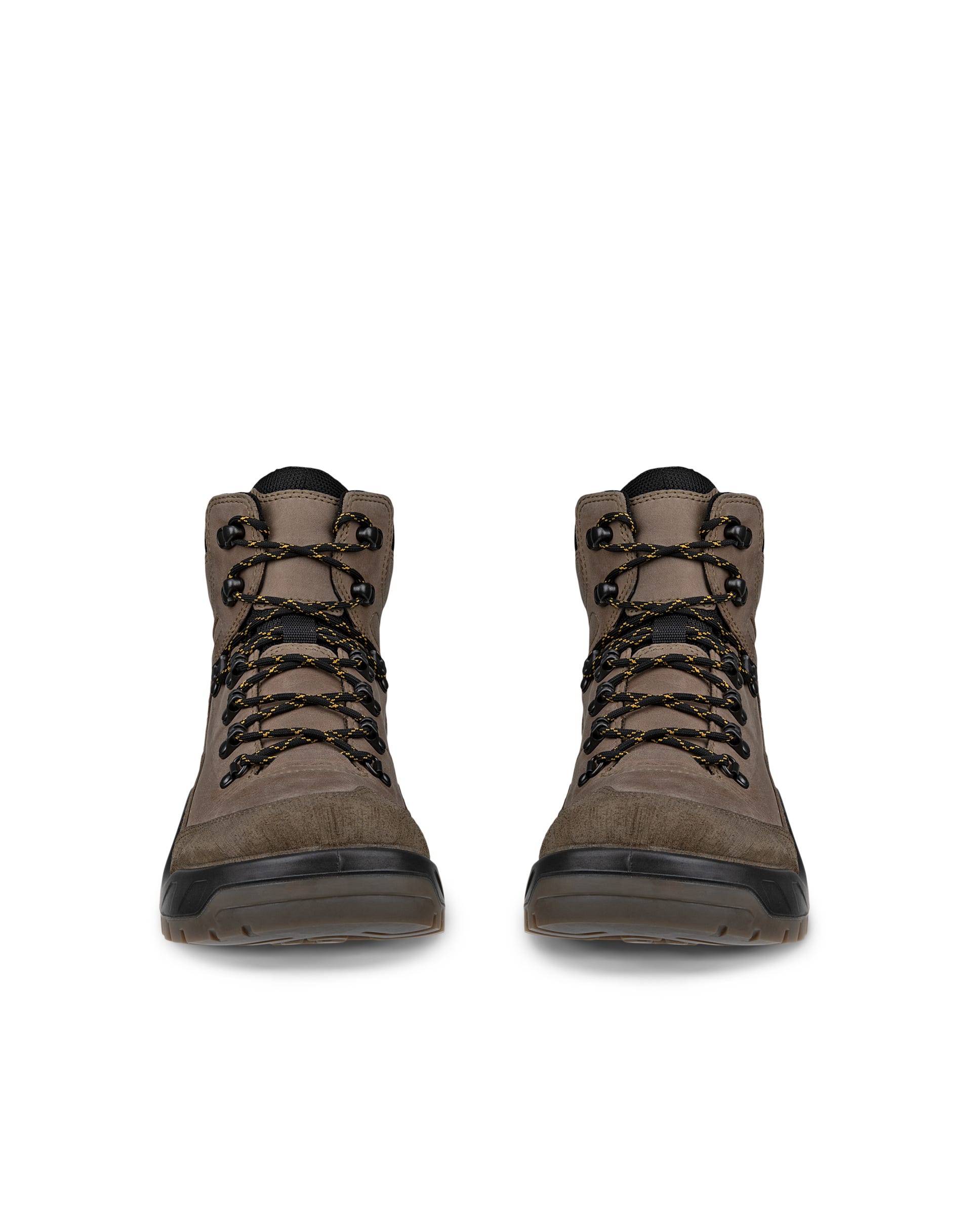 Men's ECCO® Offroad Nubuck Waterproof Mid-Cut Boot - Brown - Front pair