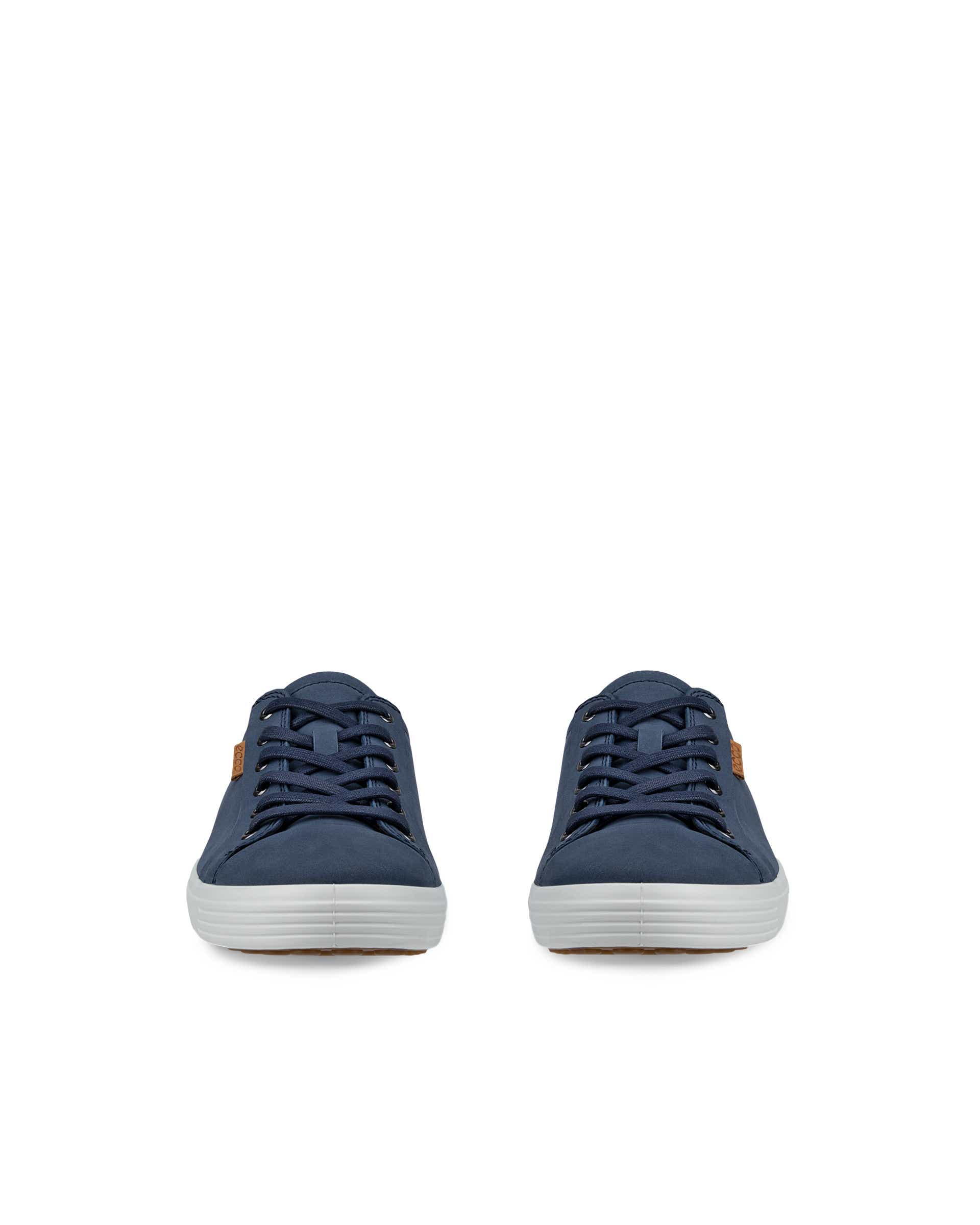 Pánské nubukové tenisky ECCO® Soft 7 - Modrá - Front pair