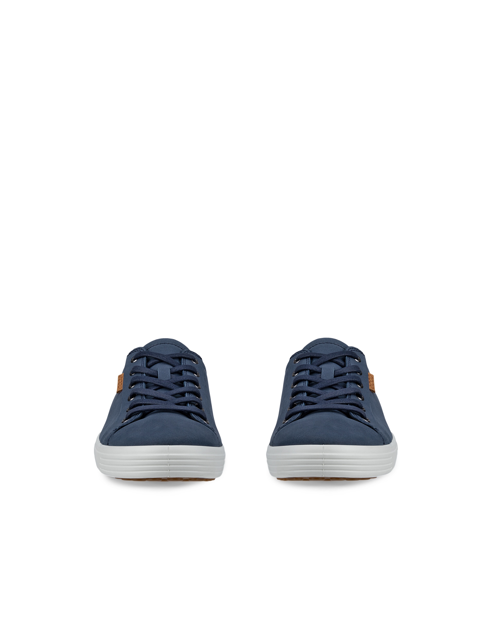 Pánské nubukové tenisky ECCO® Soft 7 - Modrá - Front pair