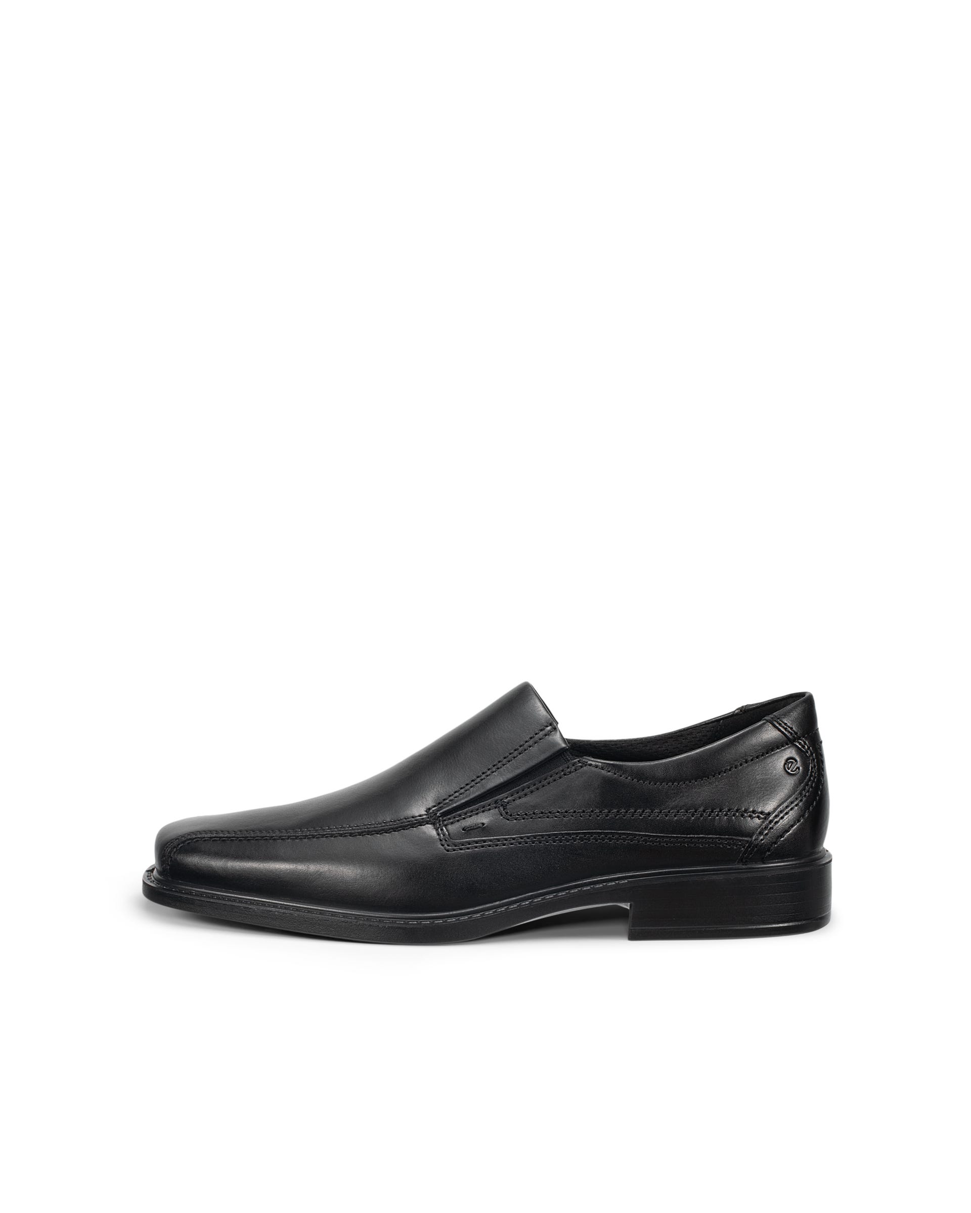 Men's ECCO® New Jersey Leather Slip-On - Black - Outside