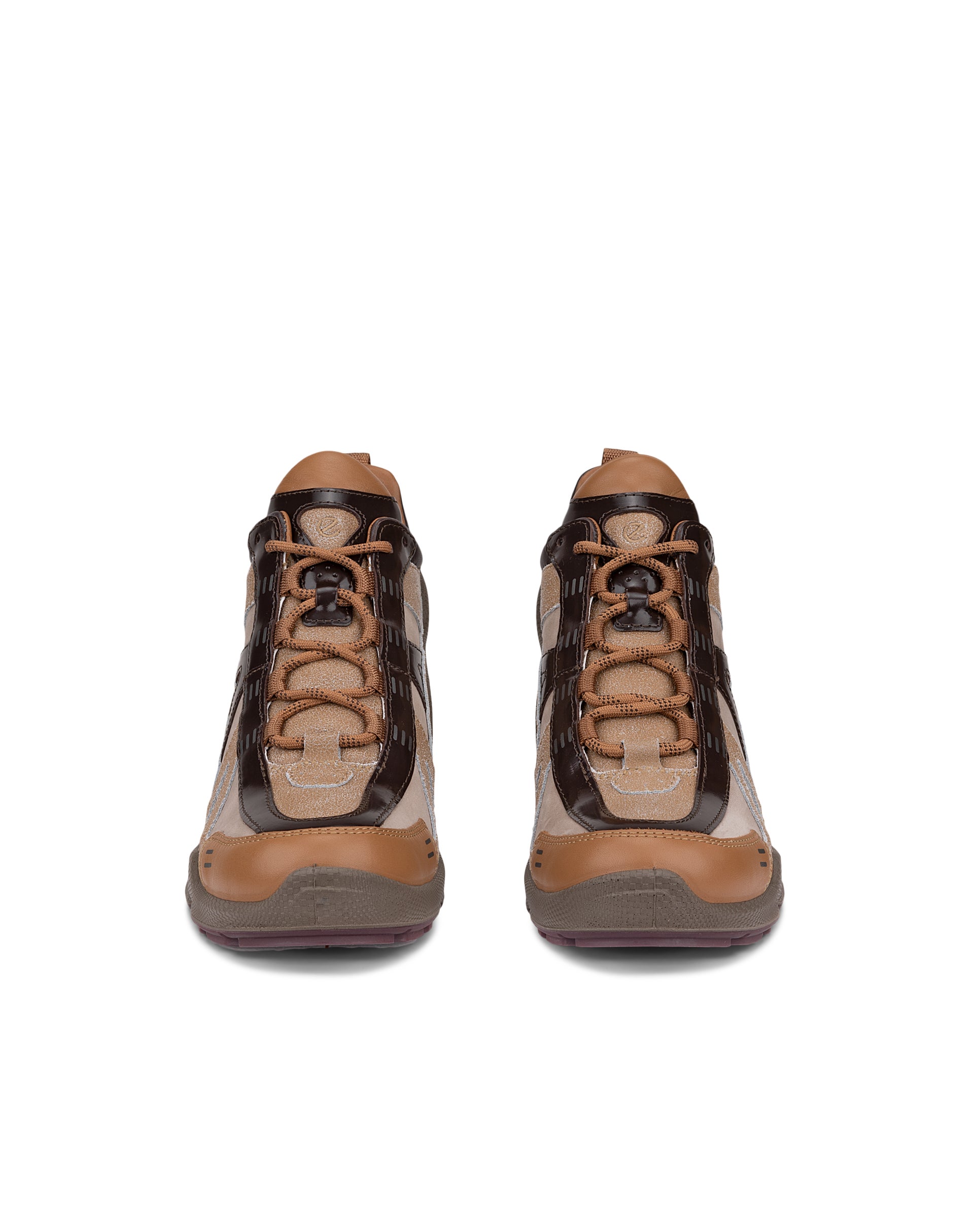 ECCO® BIOM C 65 bottes en cuir pour femme - Marron - Front pair