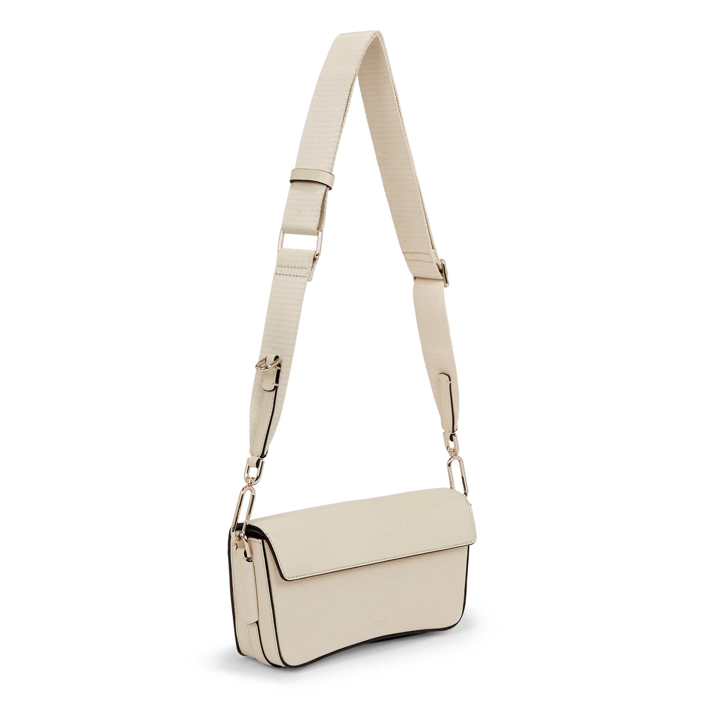 ECCO® Pinch Compact Leather Pinch Crossbody Bag - Beige - Main