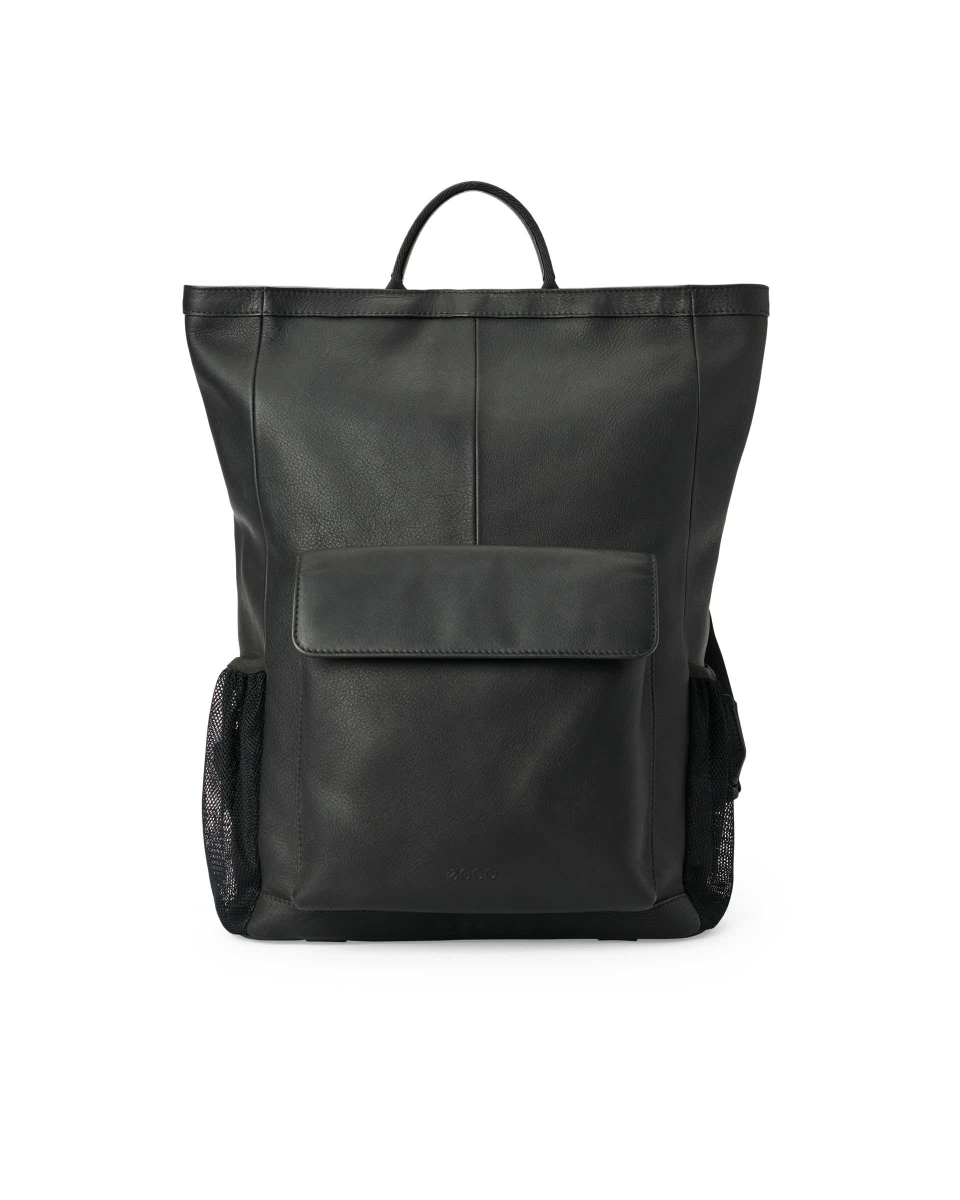 ECCO® Square Pack leren rugzak - Zwart - Main