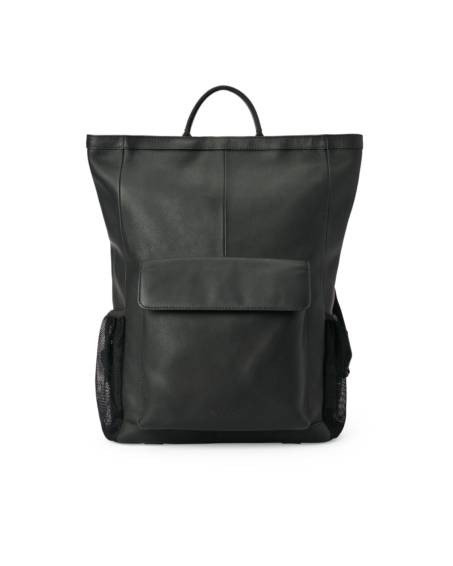 ECCO Square Pack Trapeze レザーバックパック - ブラック - Main