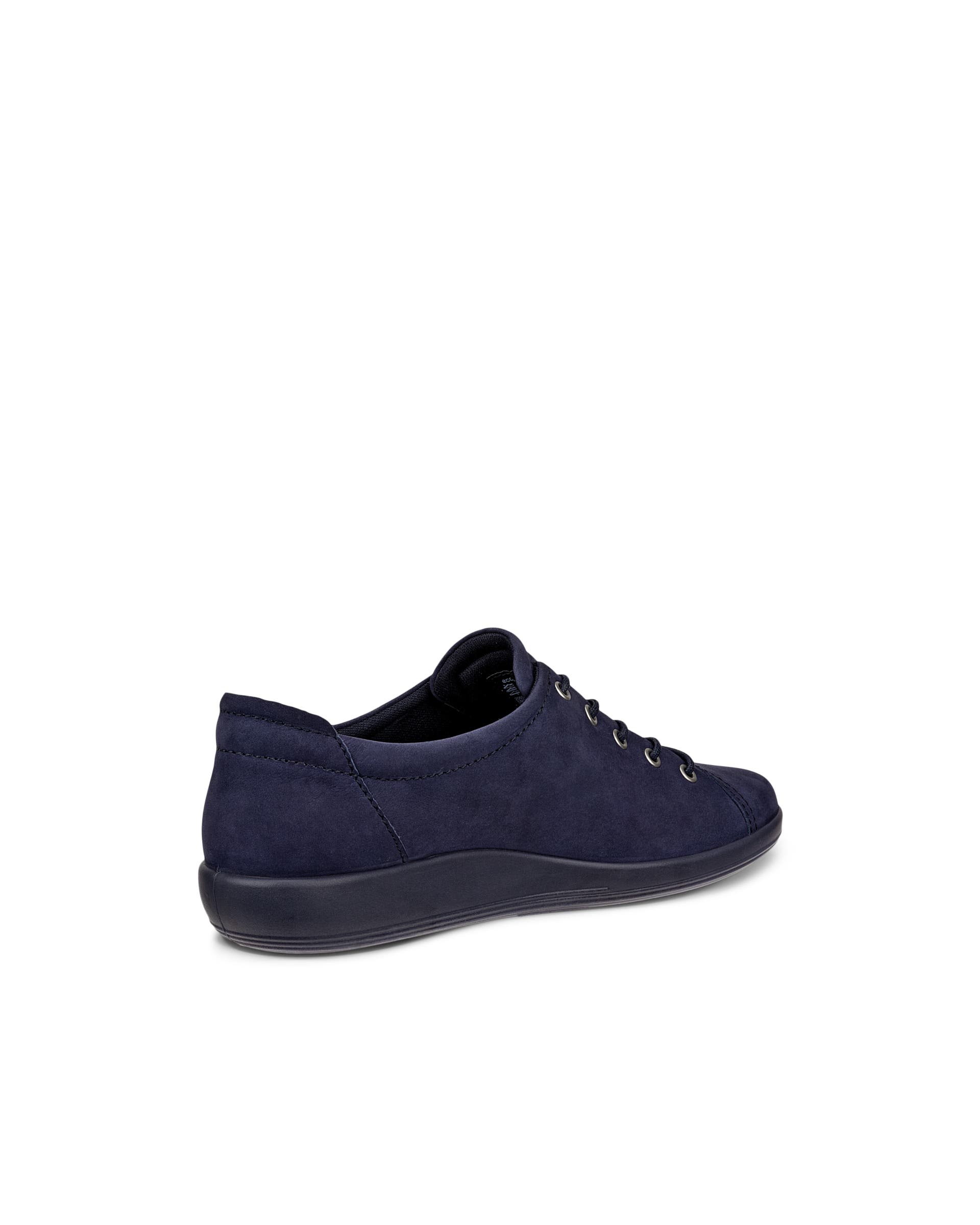 ECCO® Soft 2.0 Damen Sneaker aus Nubukleder - Blau - Back